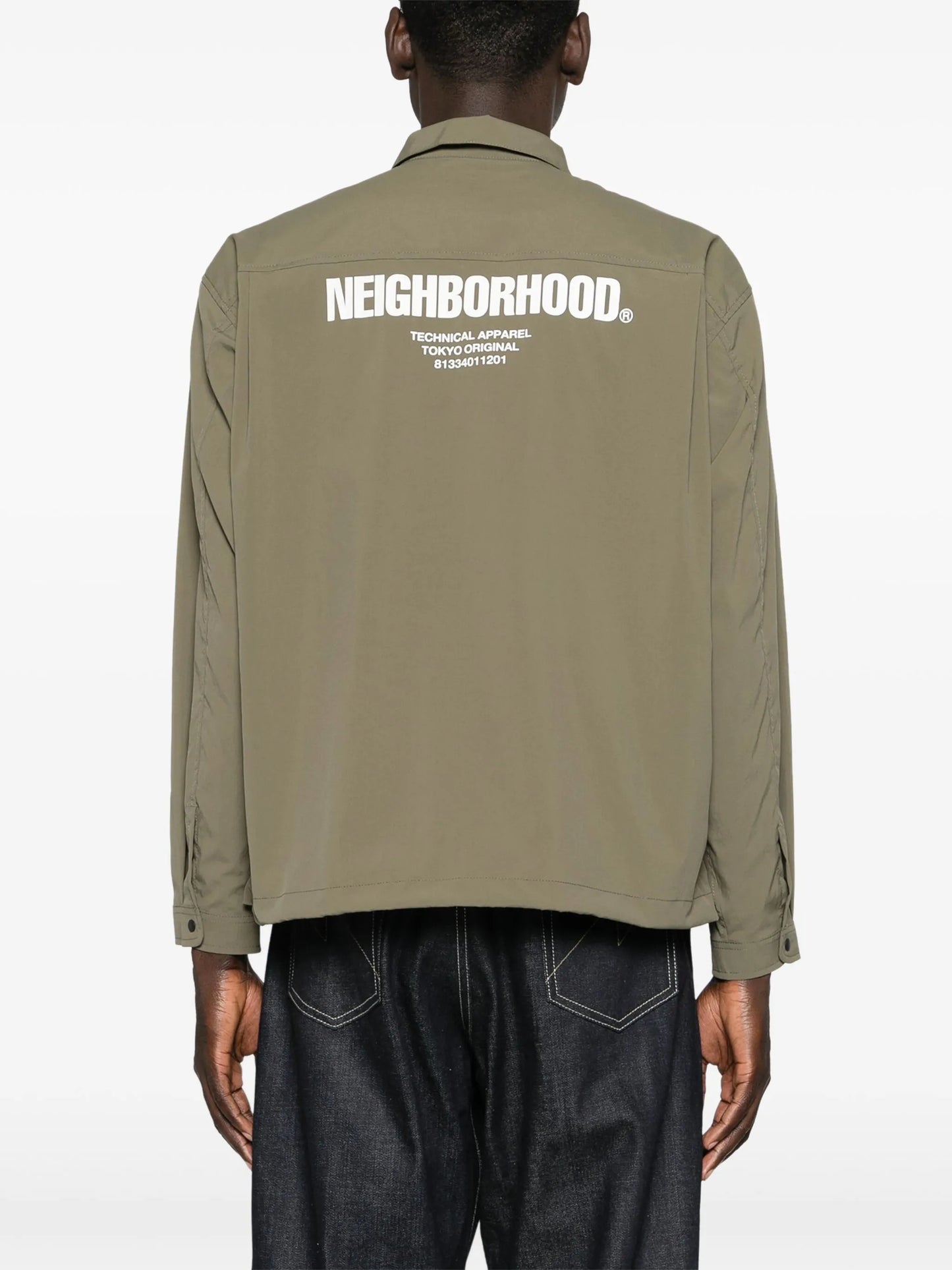 Multifunctional logo-print shirt