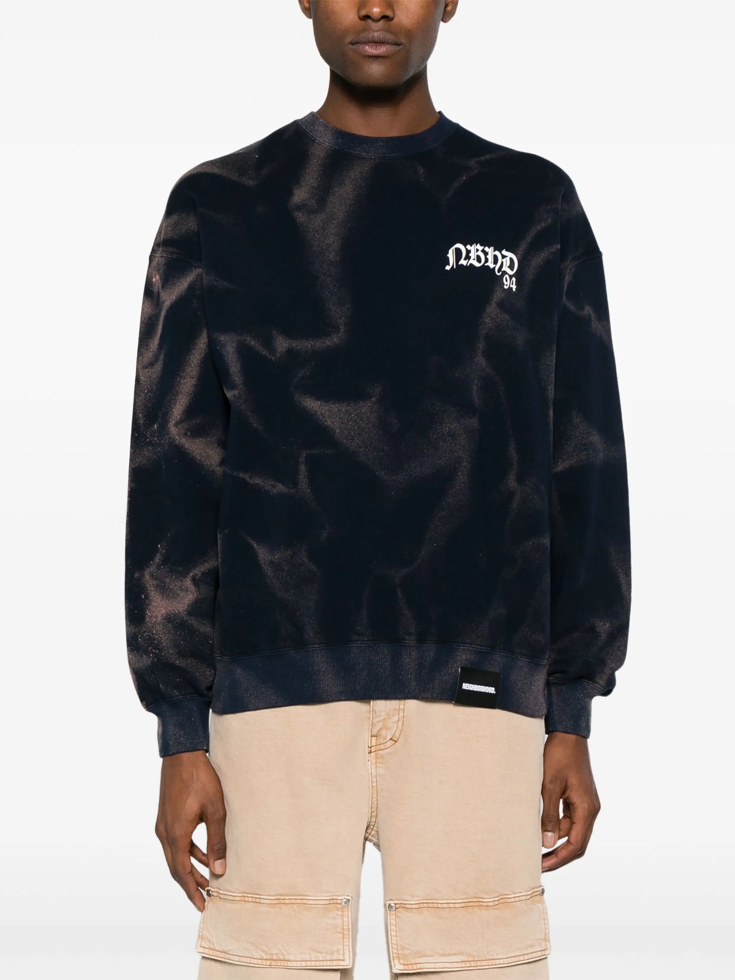 tie-dye cotton sweatshirt