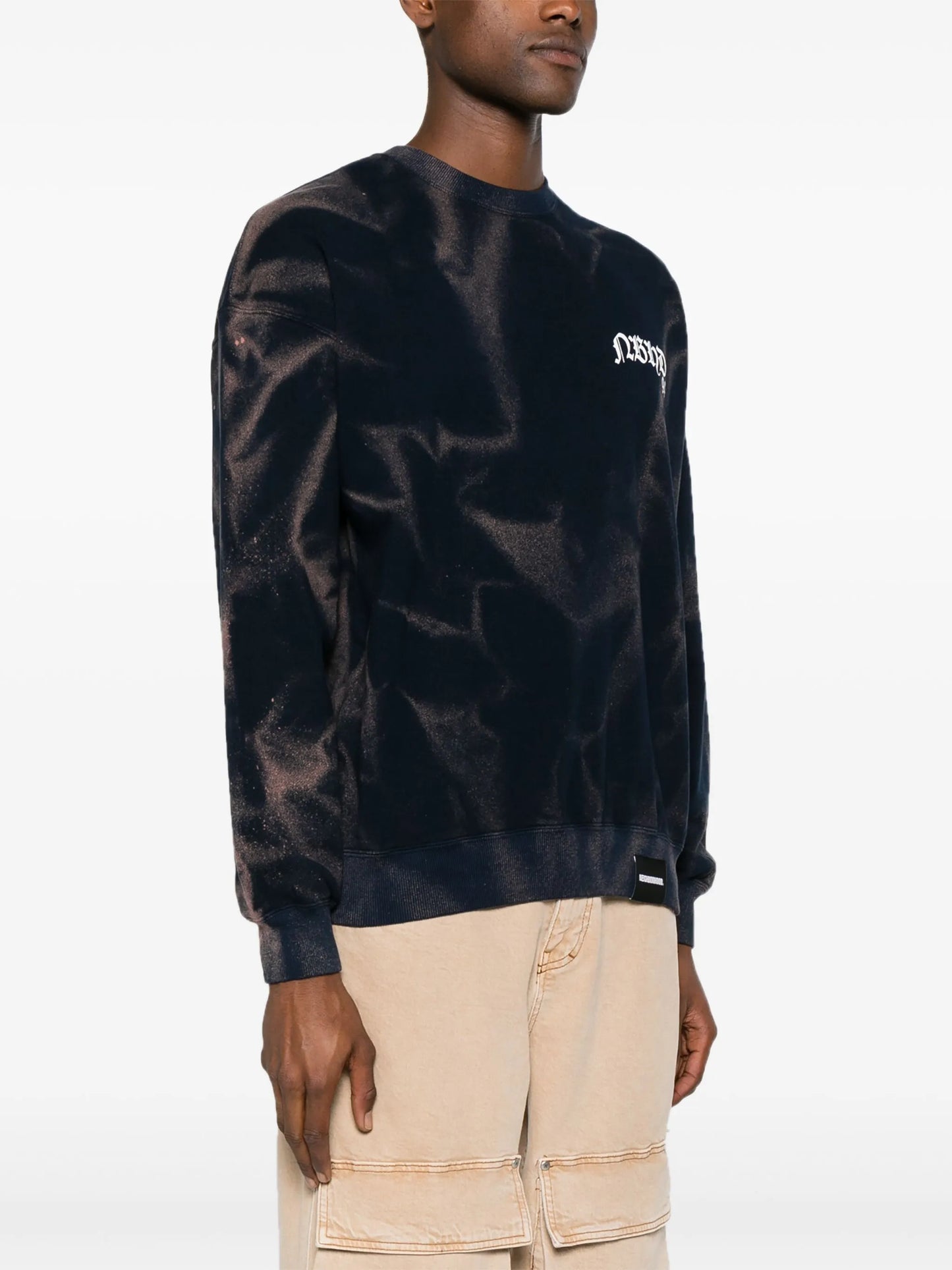 tie-dye cotton sweatshirt