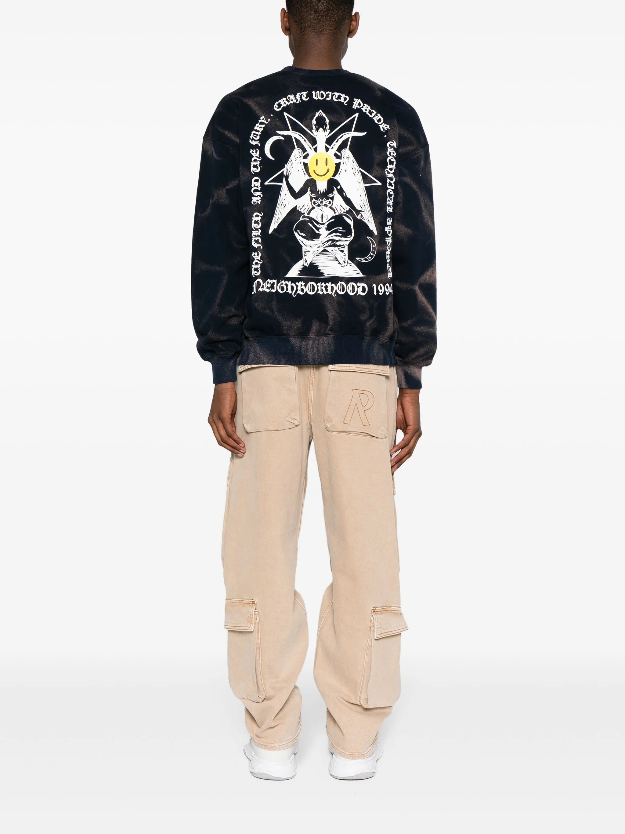 tie-dye cotton sweatshirt
