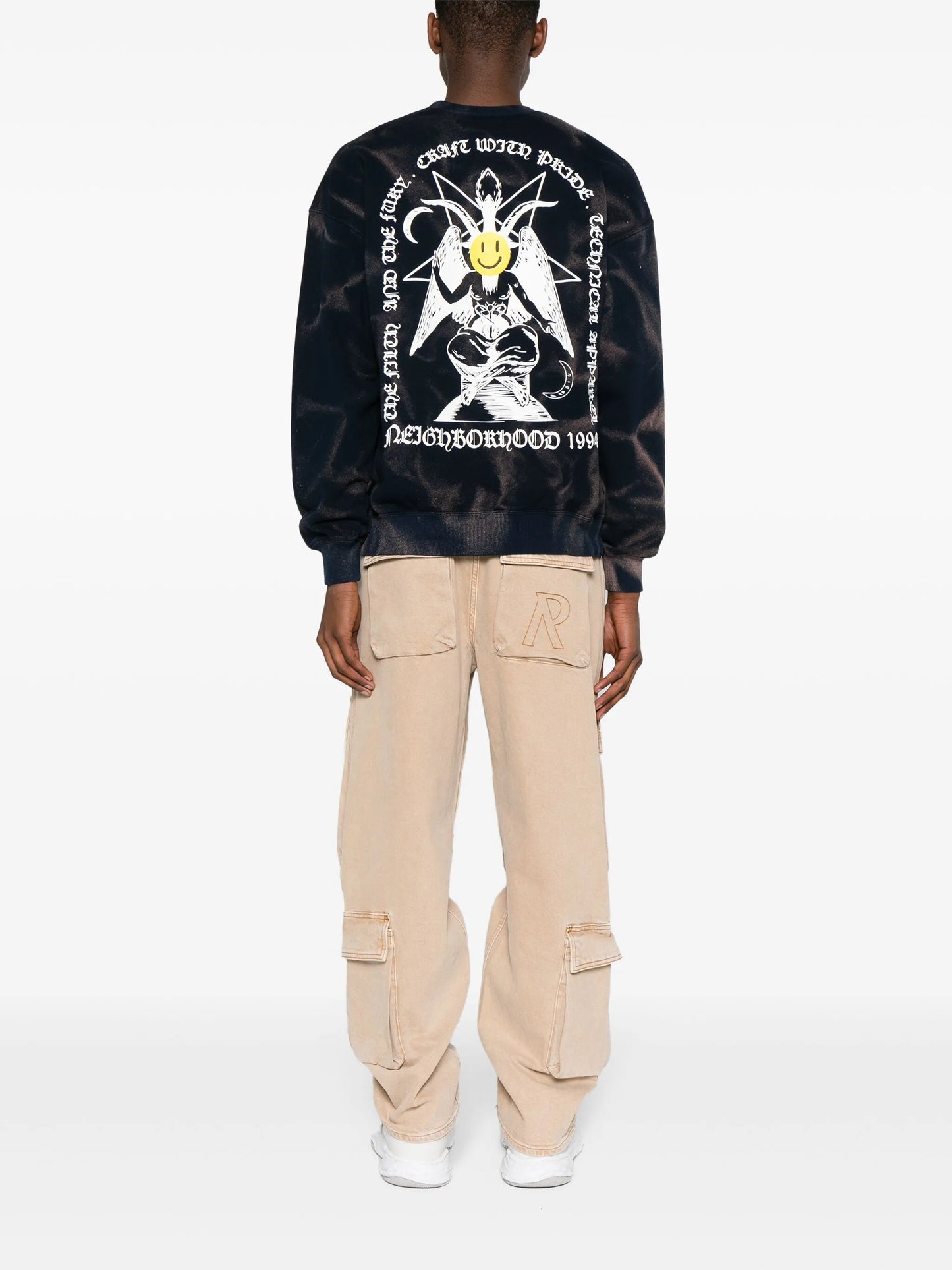 tie-dye cotton sweatshirt