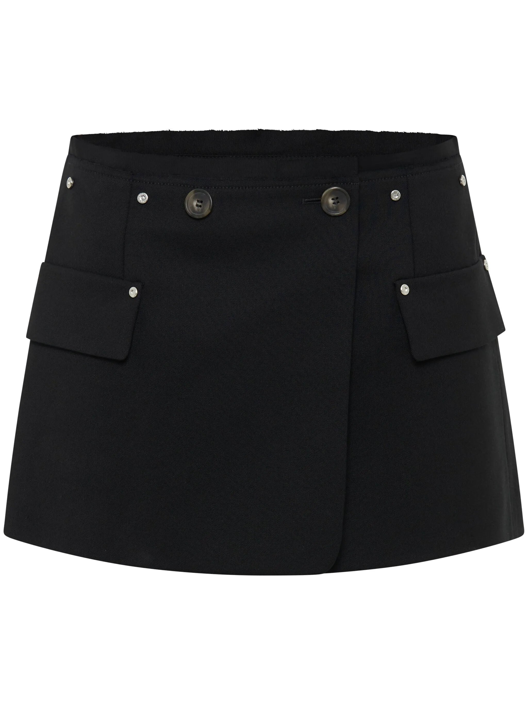 rivet-detail low-rise miniskirt