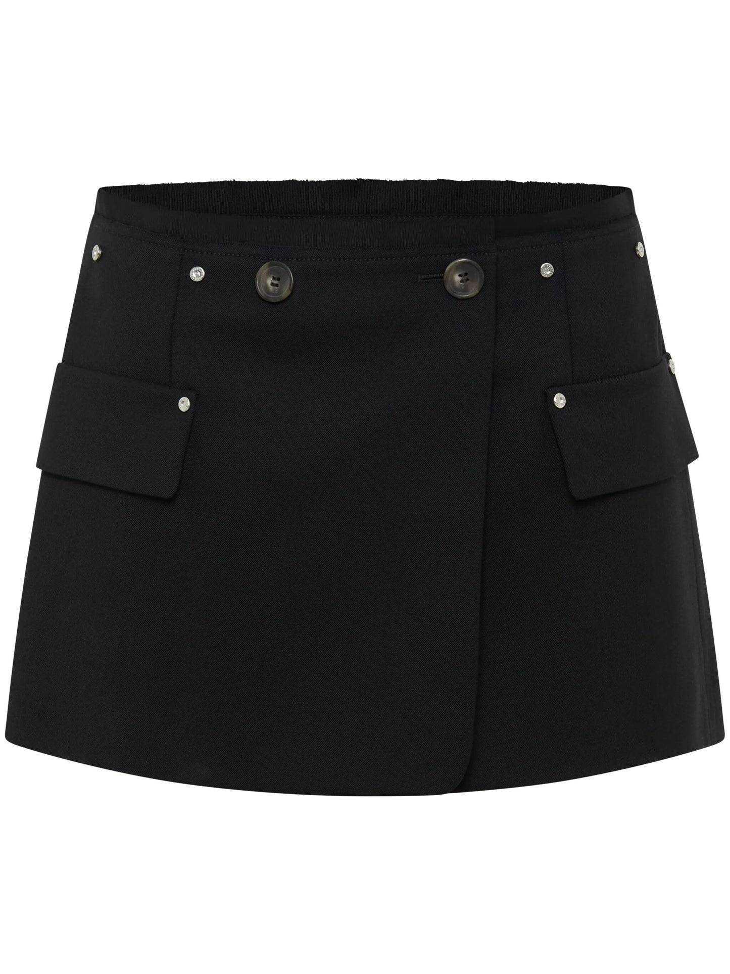 rivet-detail low-rise miniskirt