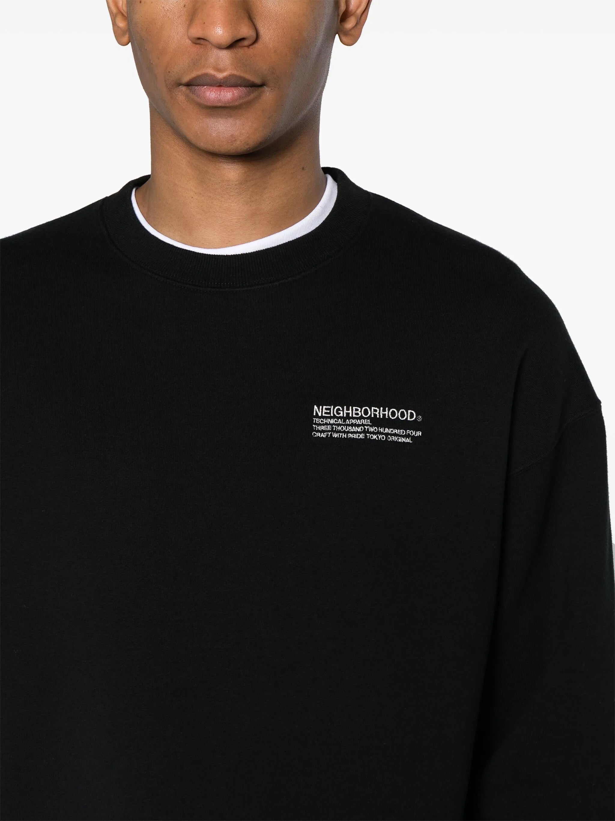 logo-embroidered cotton sweatshirt