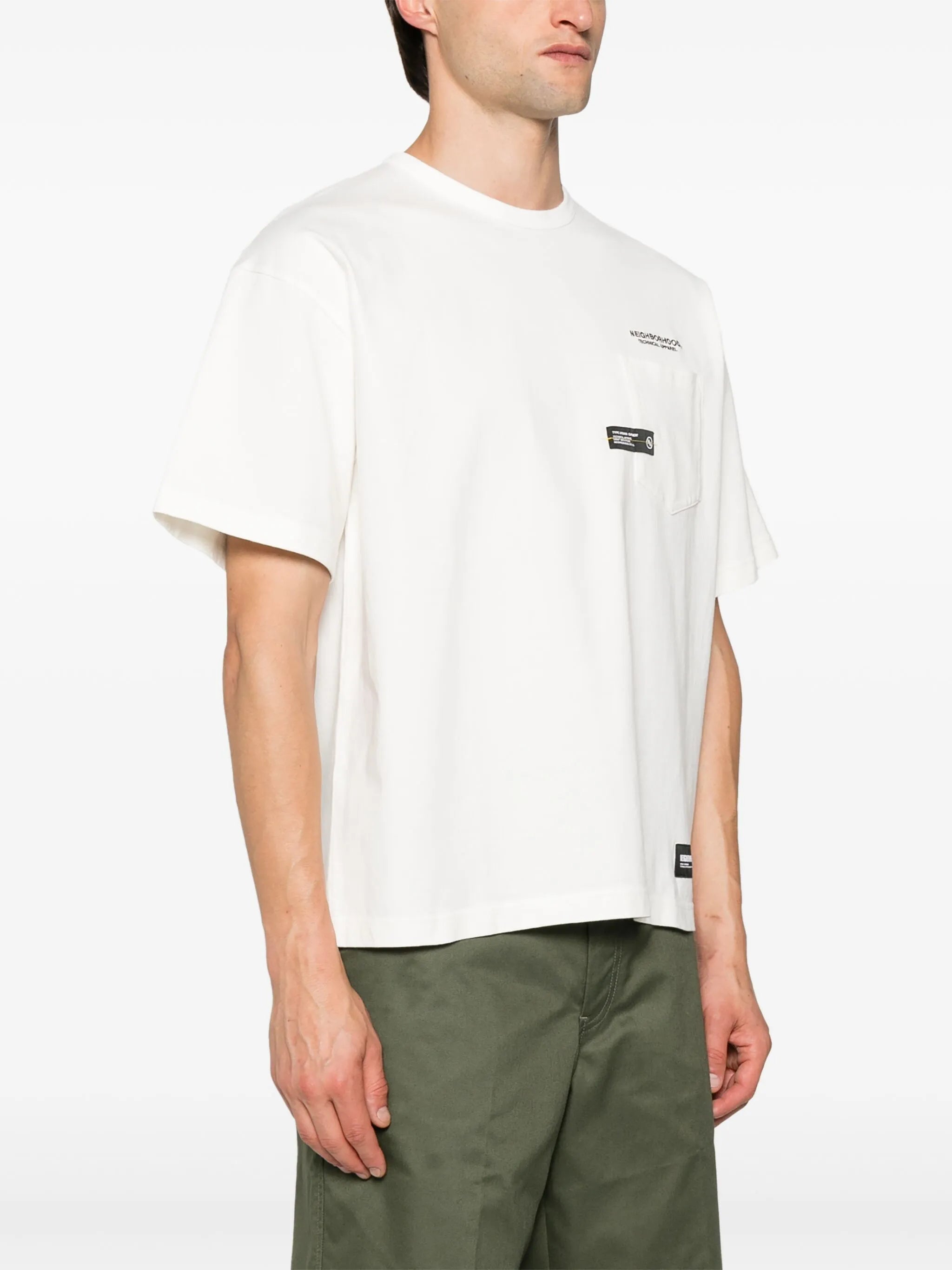 logo-embroidered cotton T-shirt