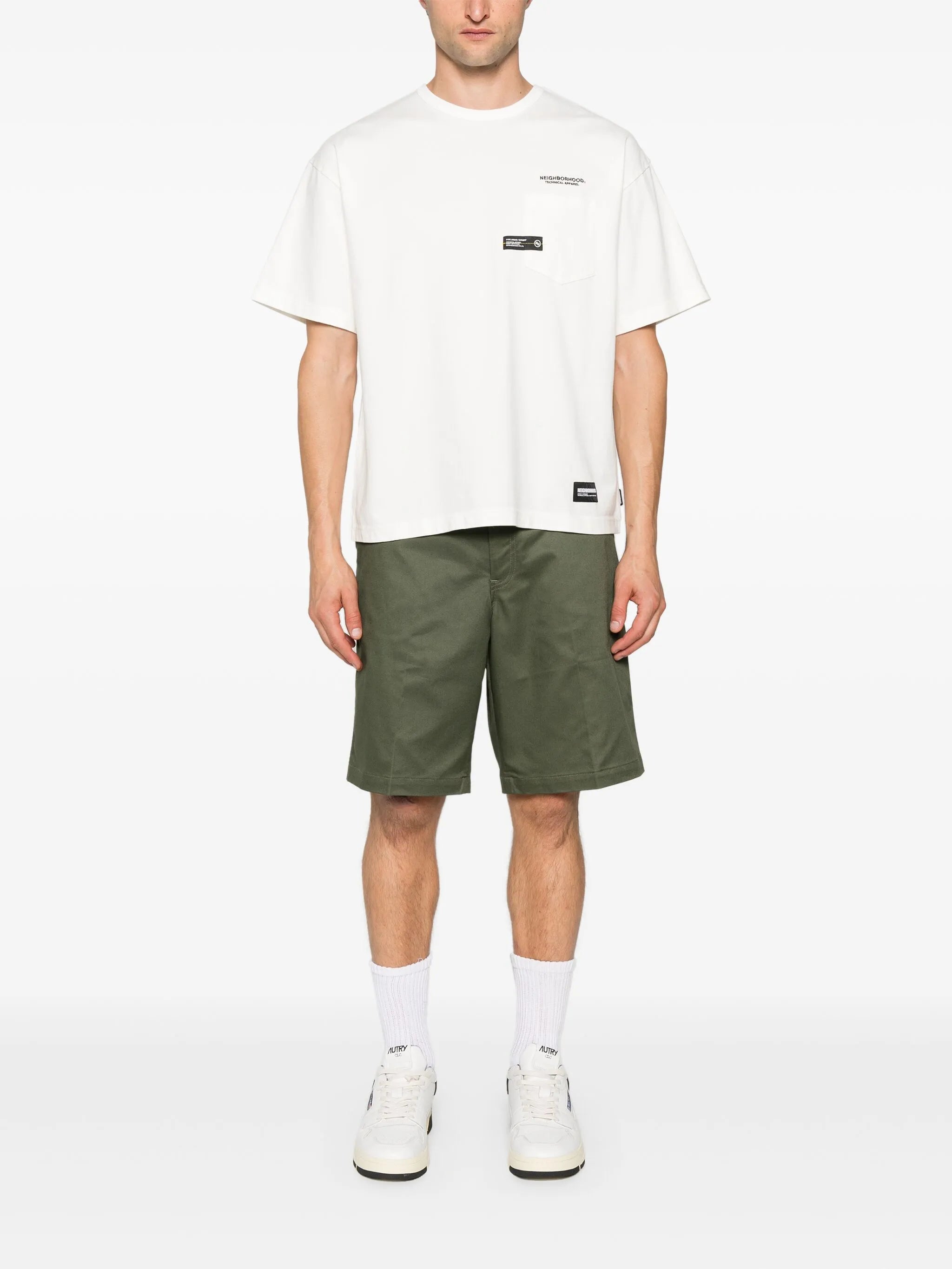 logo-embroidered cotton T-shirt
