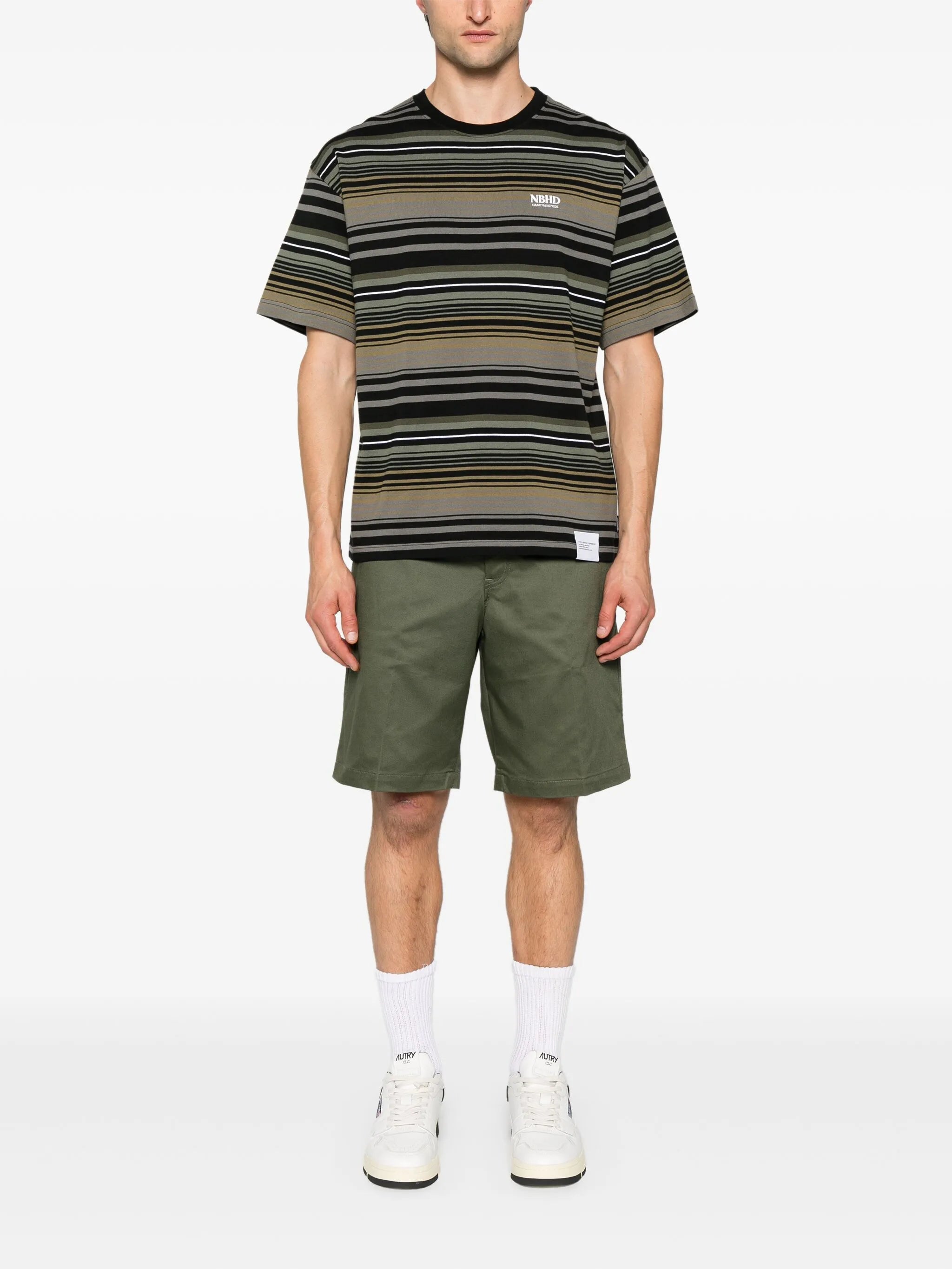 logo-embroidered cotton T-shirt
