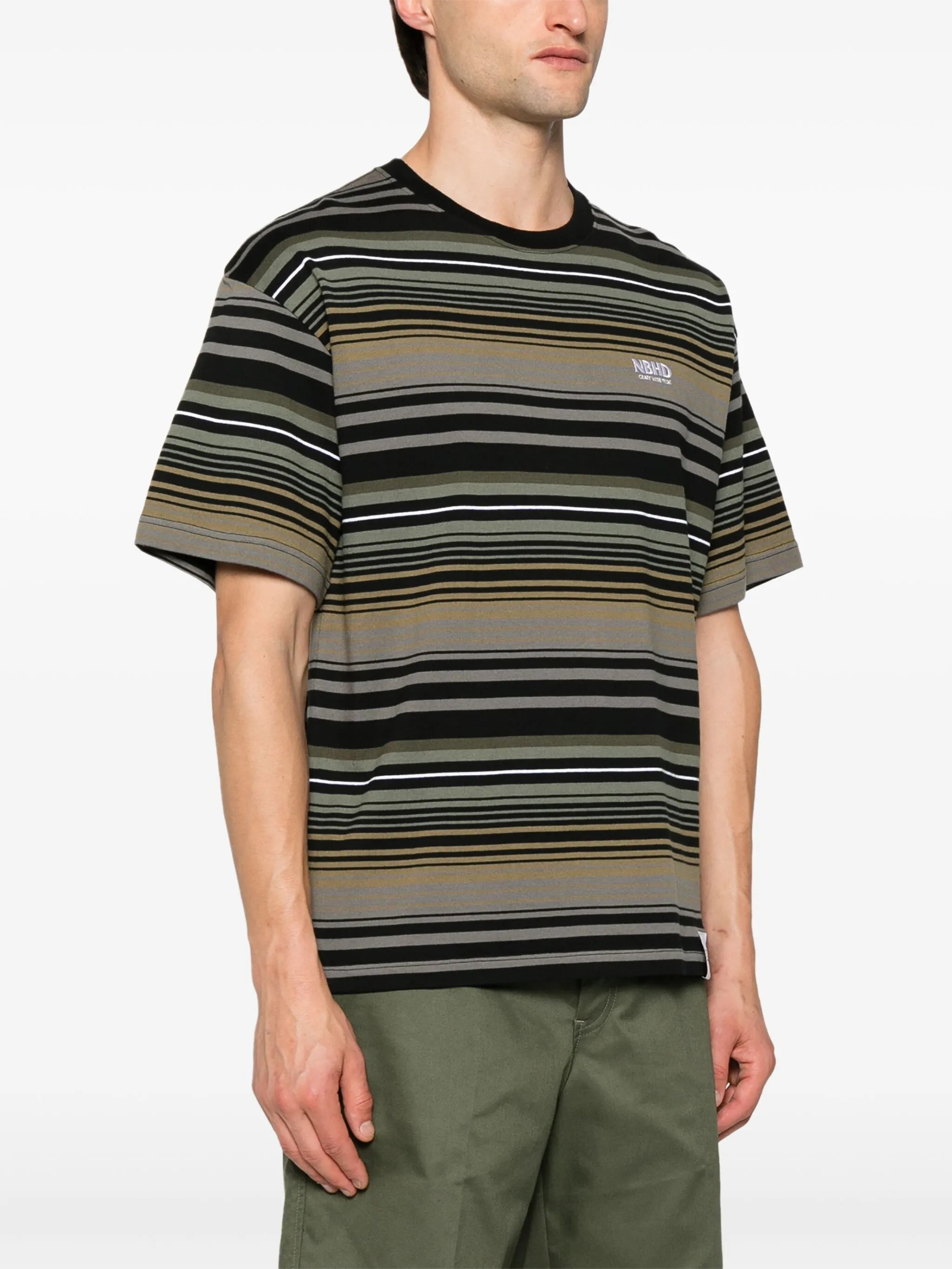 logo-embroidered cotton T-shirt