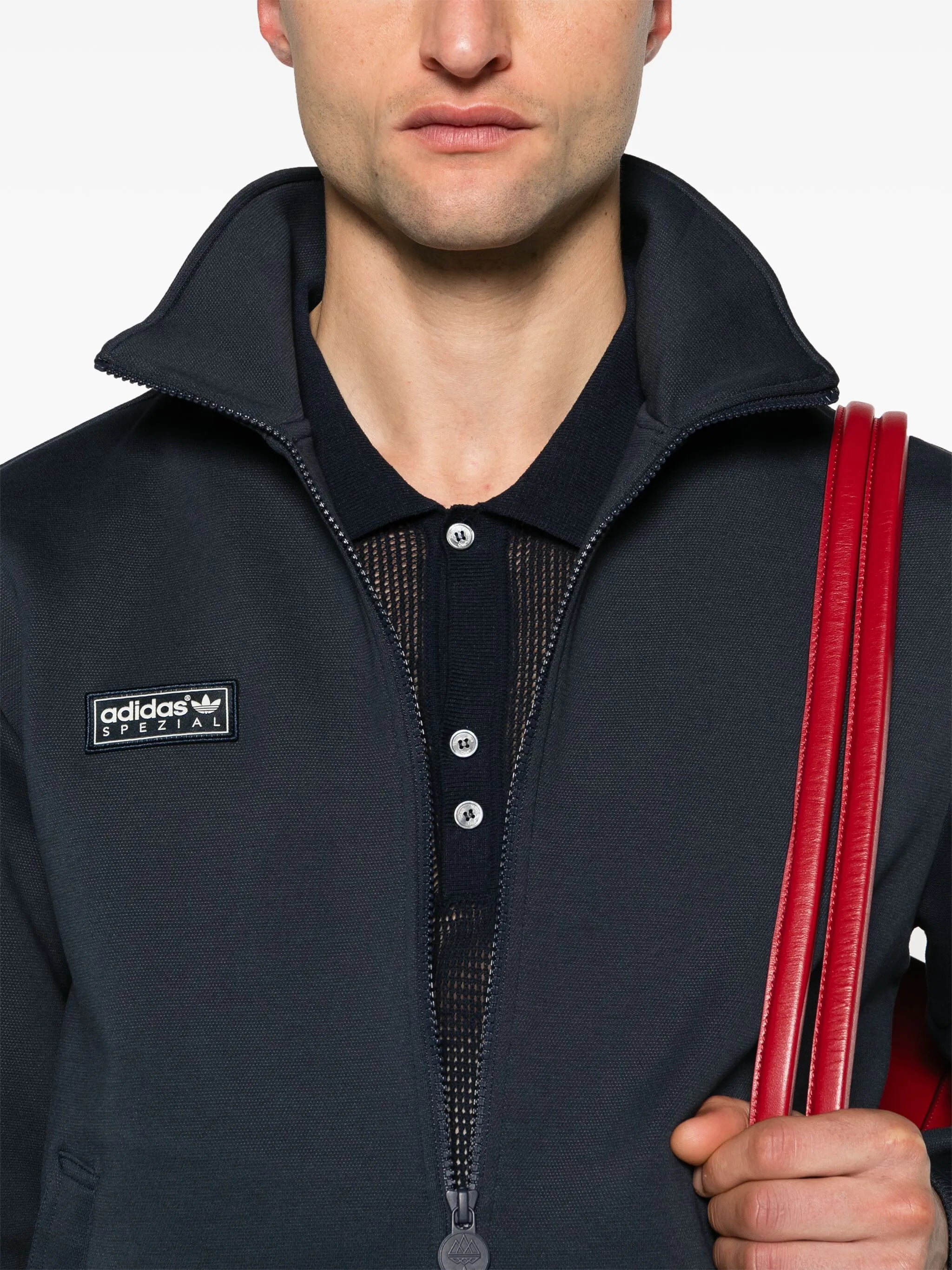 Angelzarke technical-jersey track jacket