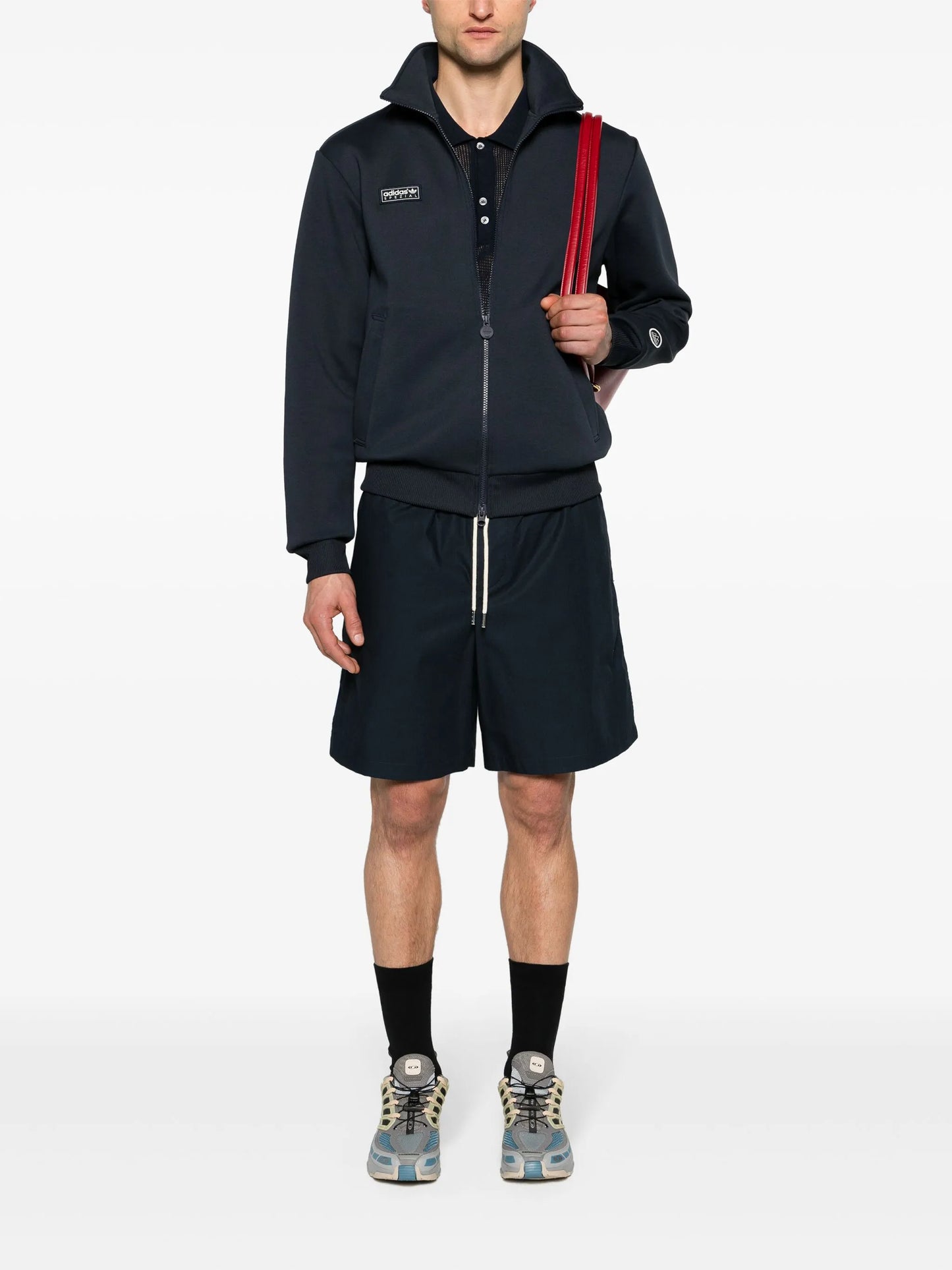 Angelzarke technical-jersey track jacket