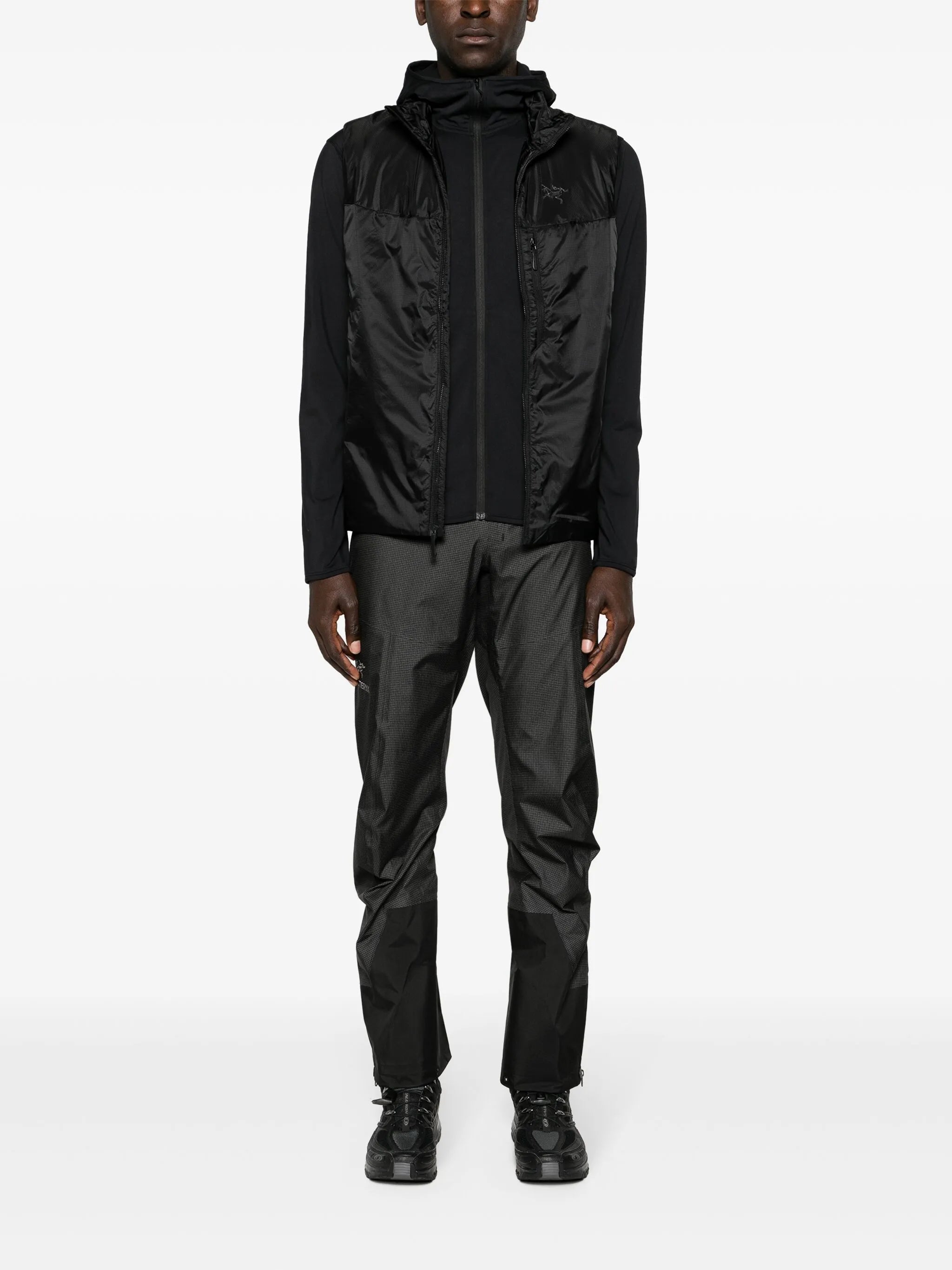 Alpha checked waterproof trousers