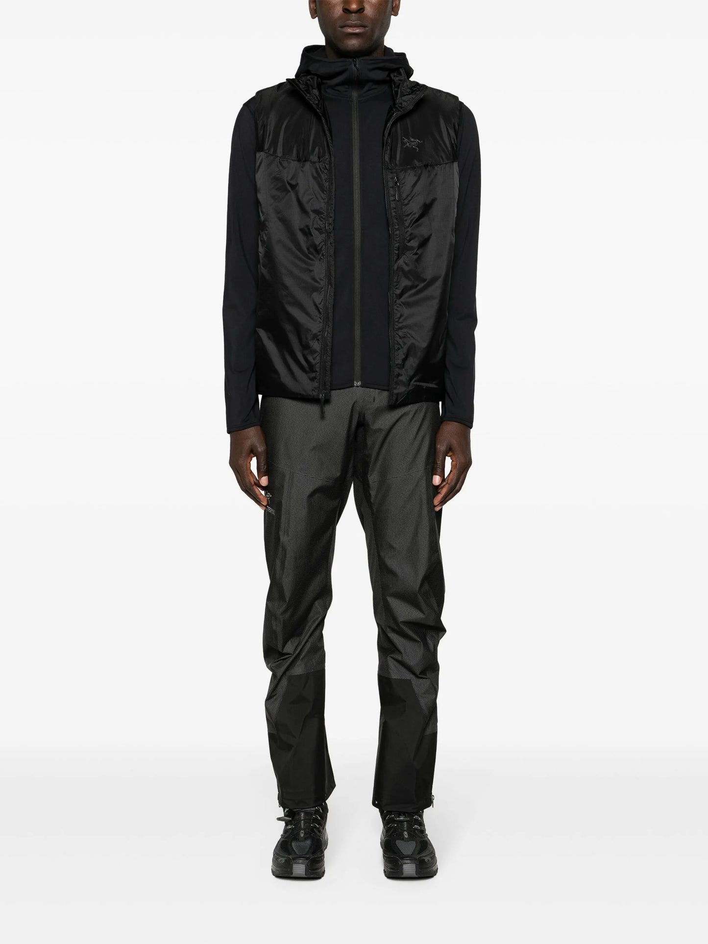 Alpha checked waterproof trousers