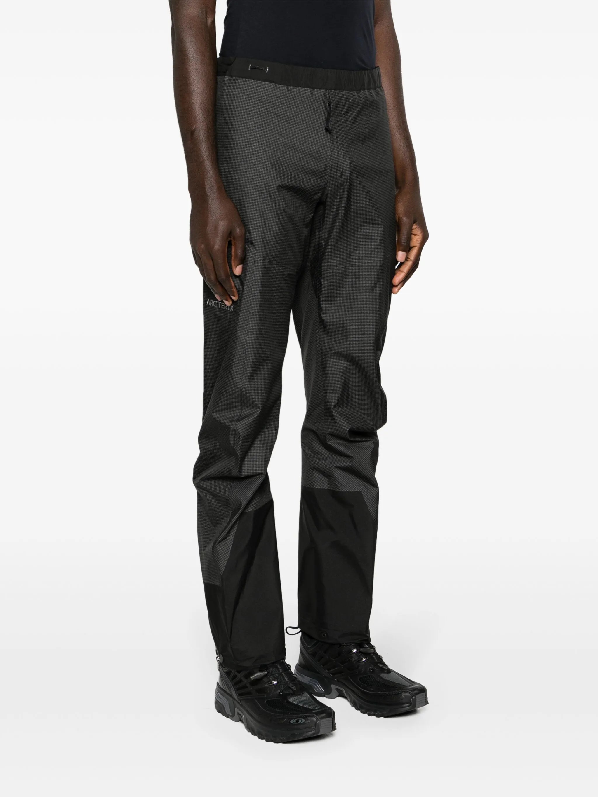 Alpha checked waterproof trousers