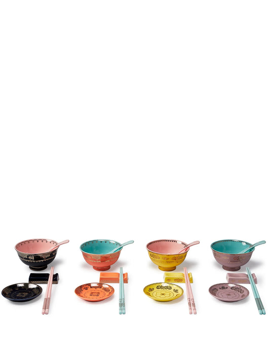 Grandpa porcelain Asian bowls (set of four)
