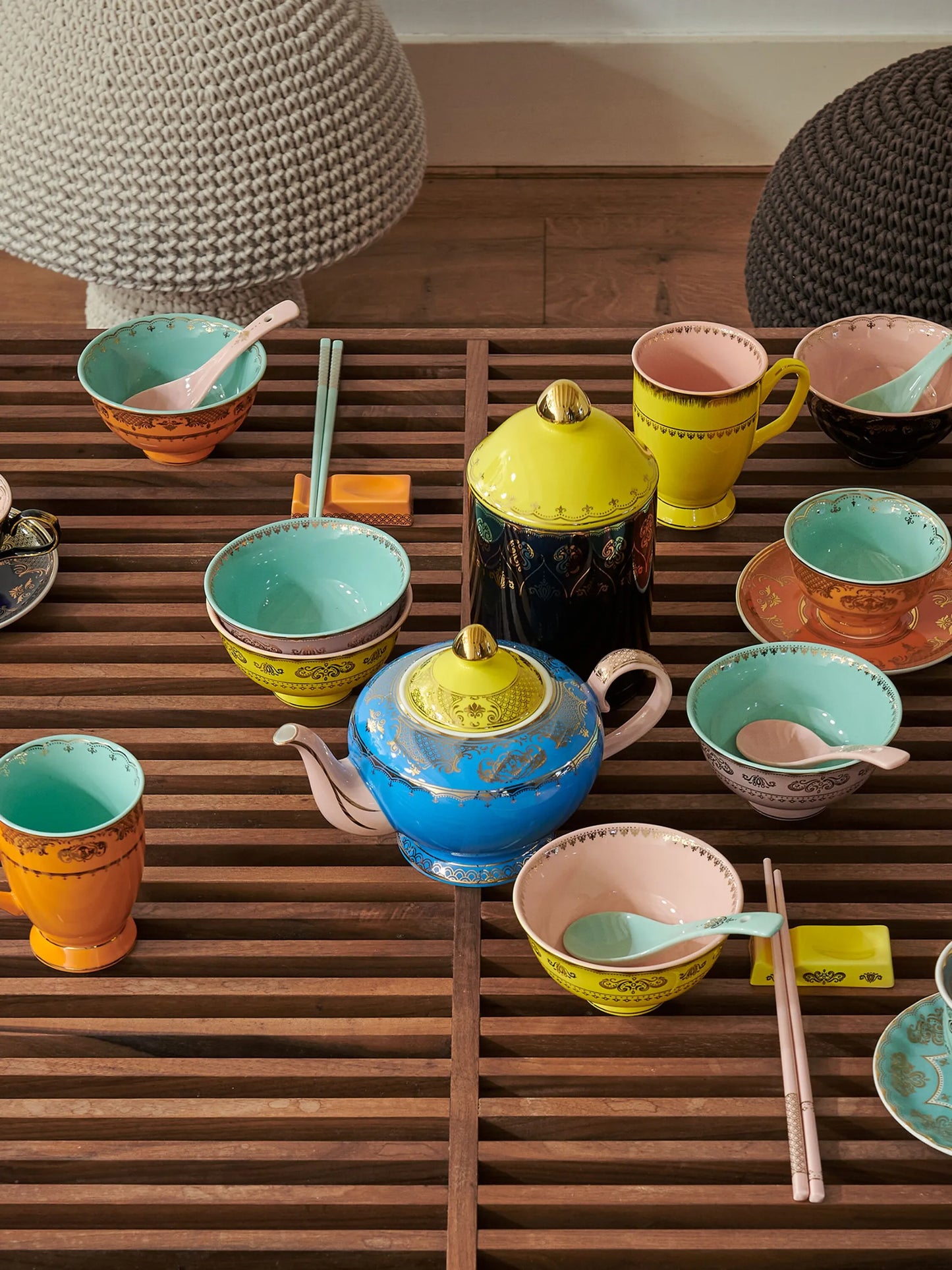 Grandpa porcelain Asian bowls (set of four)