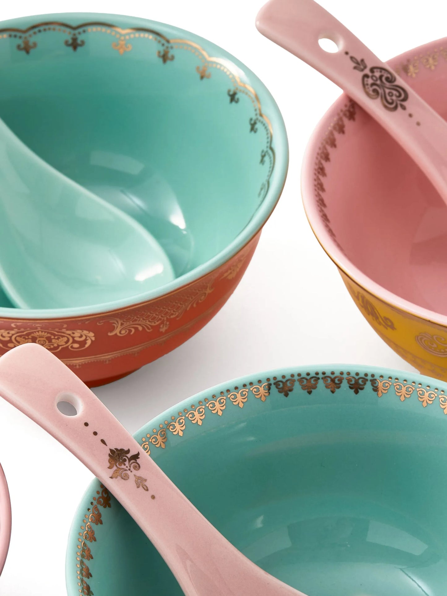 Grandpa porcelain Asian bowls (set of four)