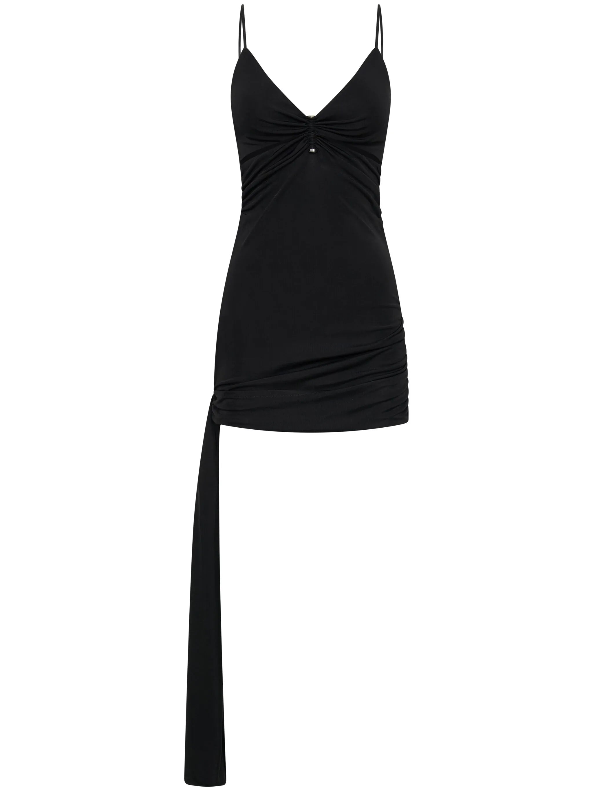 gathered-detail cut-out minidress