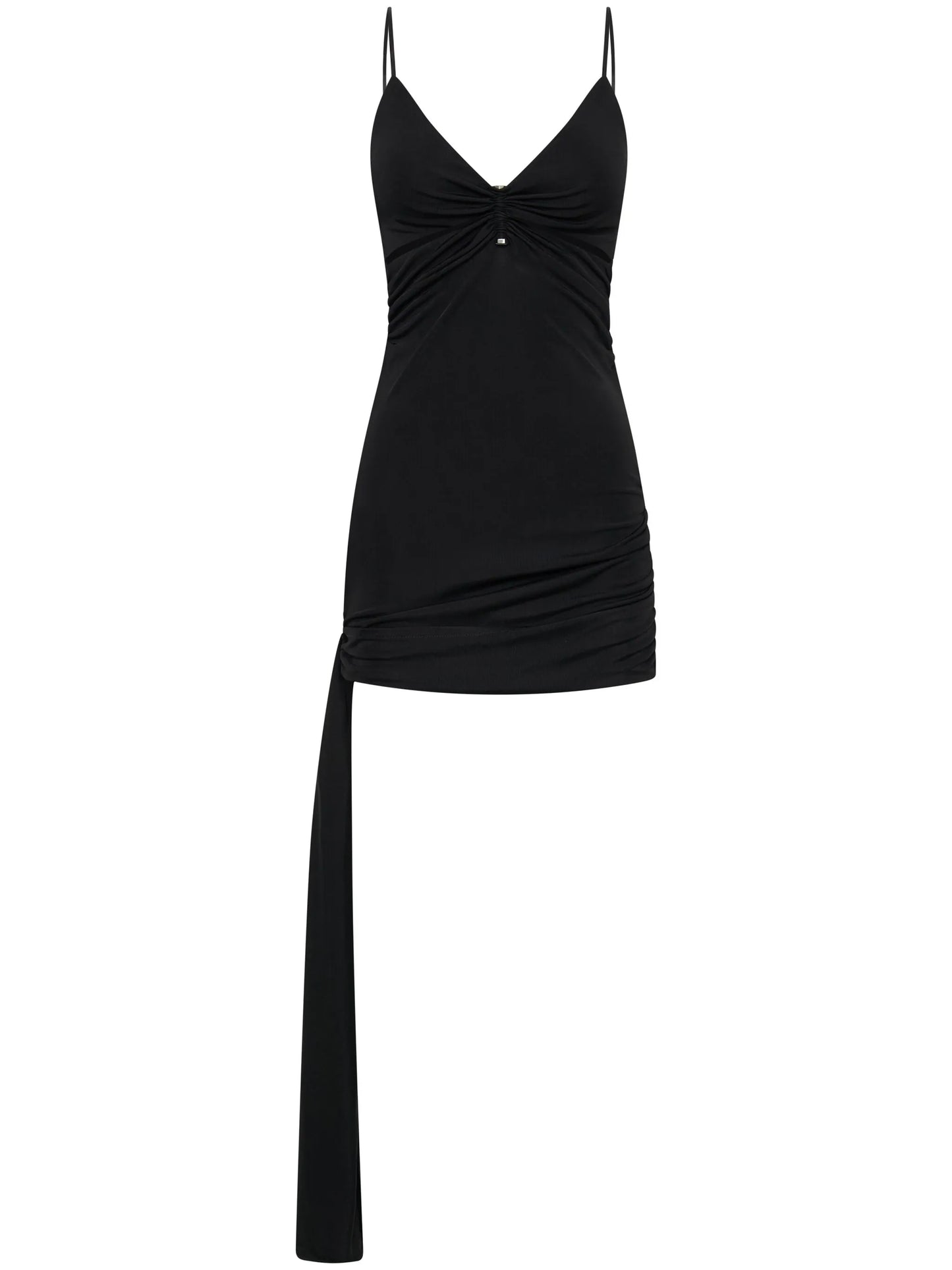 gathered-detail cut-out minidress