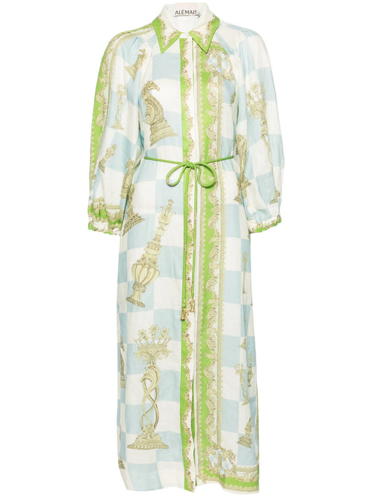 Checkmate midi shirt dress