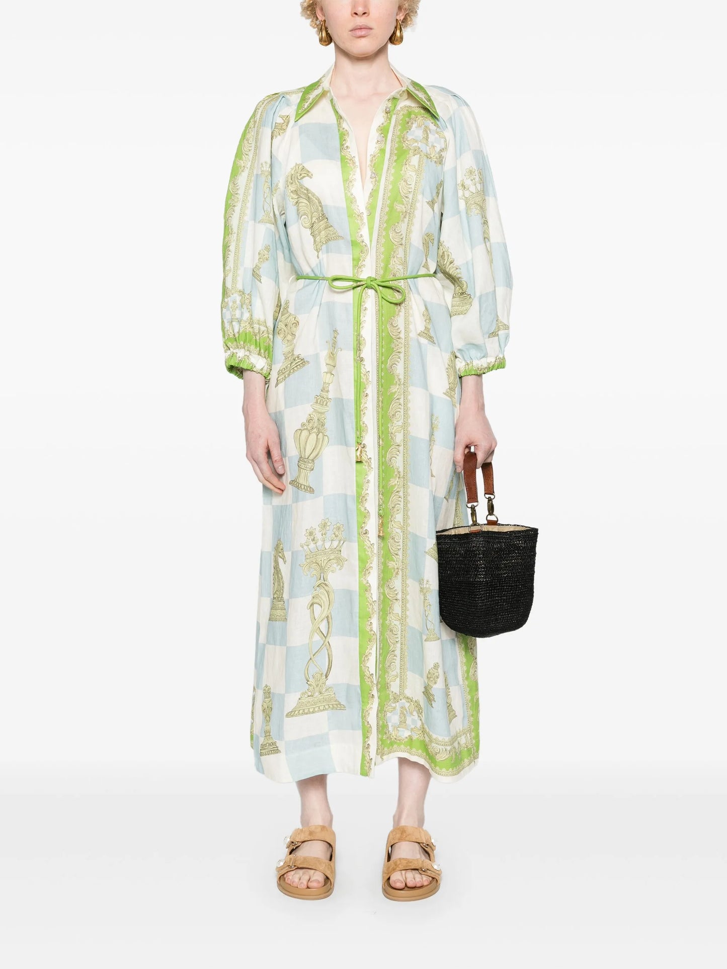 Checkmate midi shirt dress