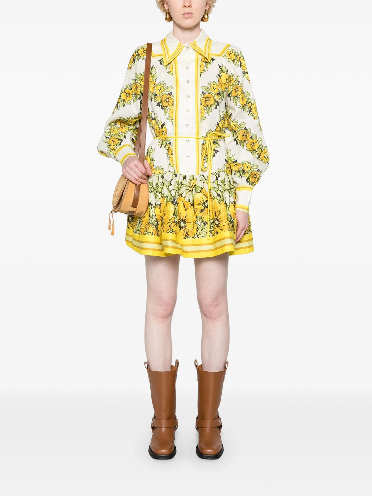 Gisela floral-print minidress