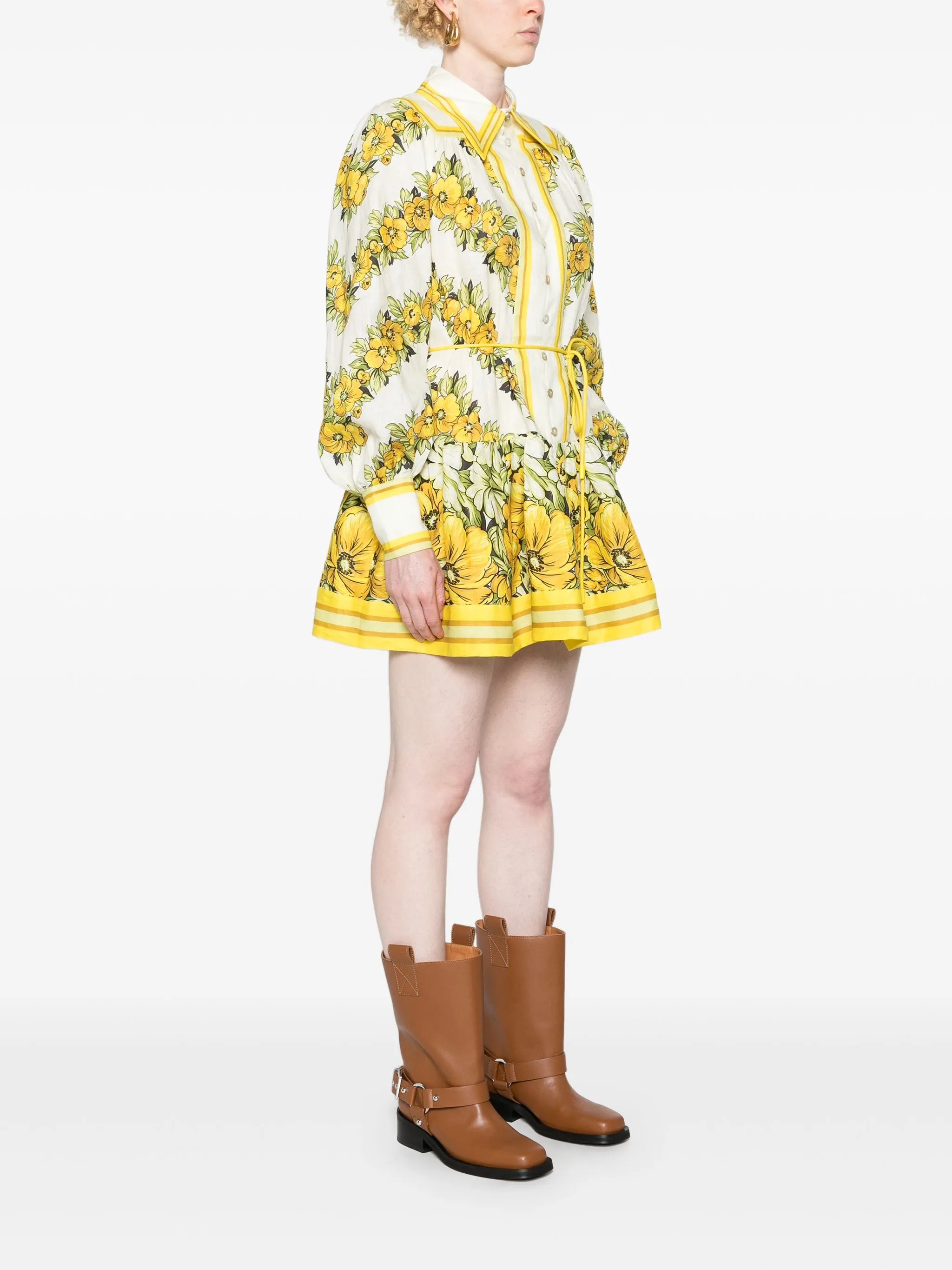Gisela floral-print minidress