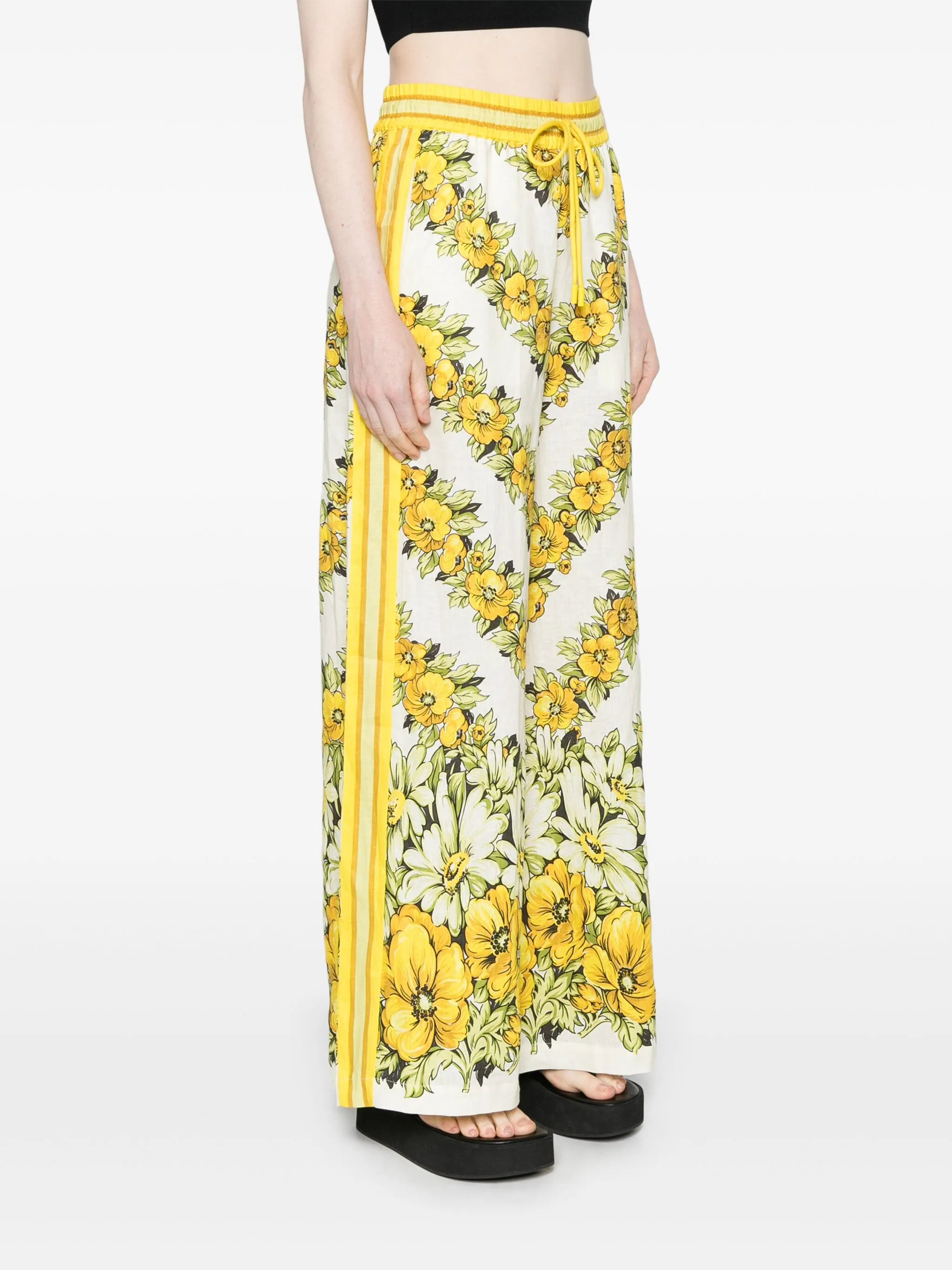 Gisela floral-print trousers