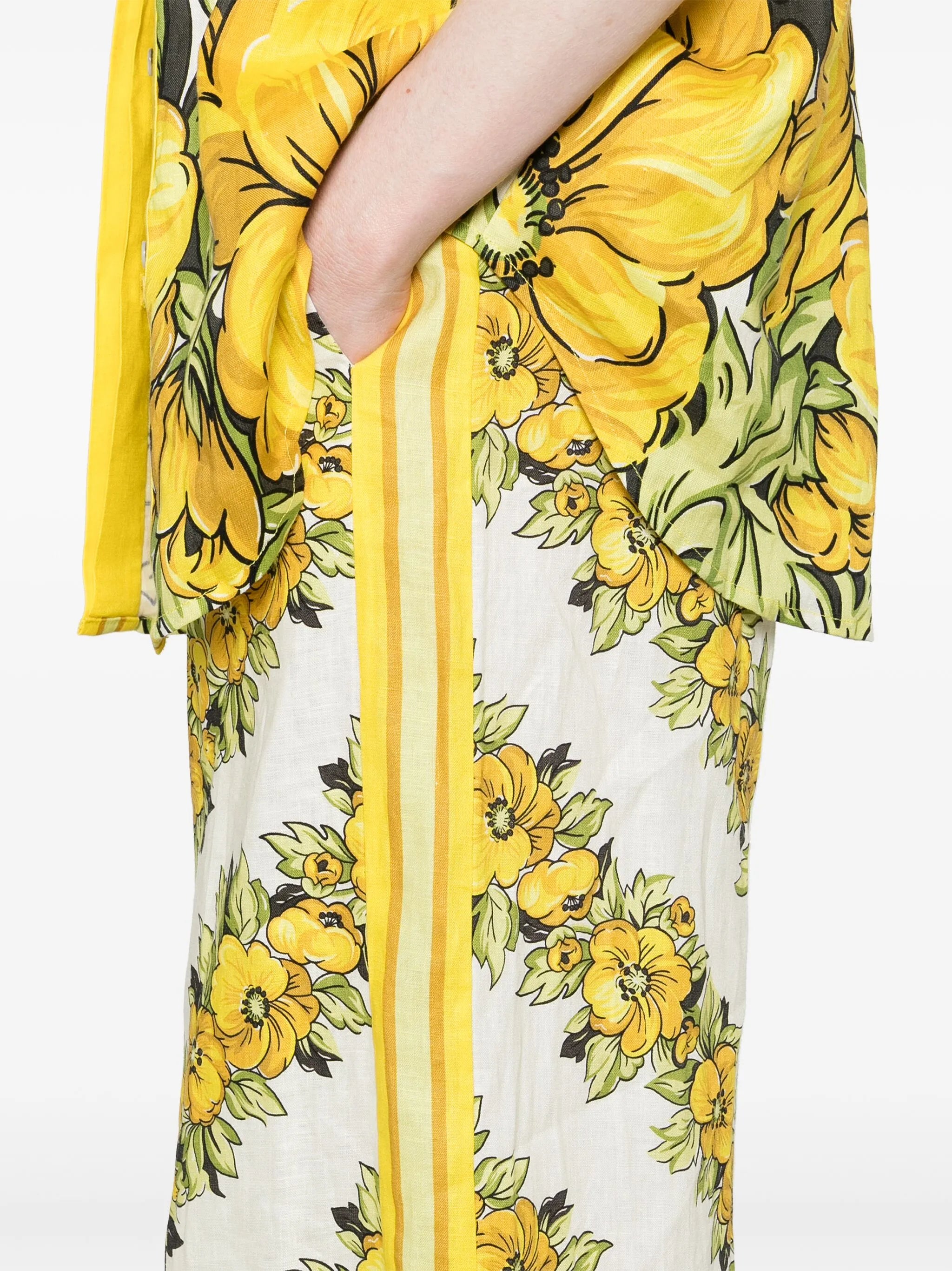 Gisela floral-print trousers