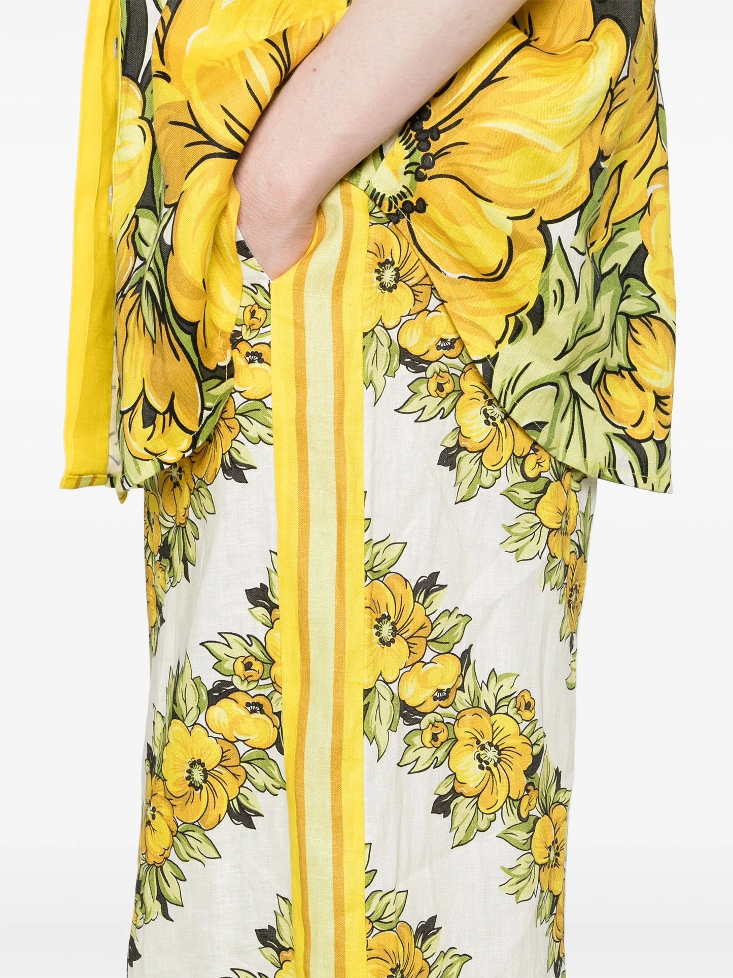 Gisela floral-print trousers