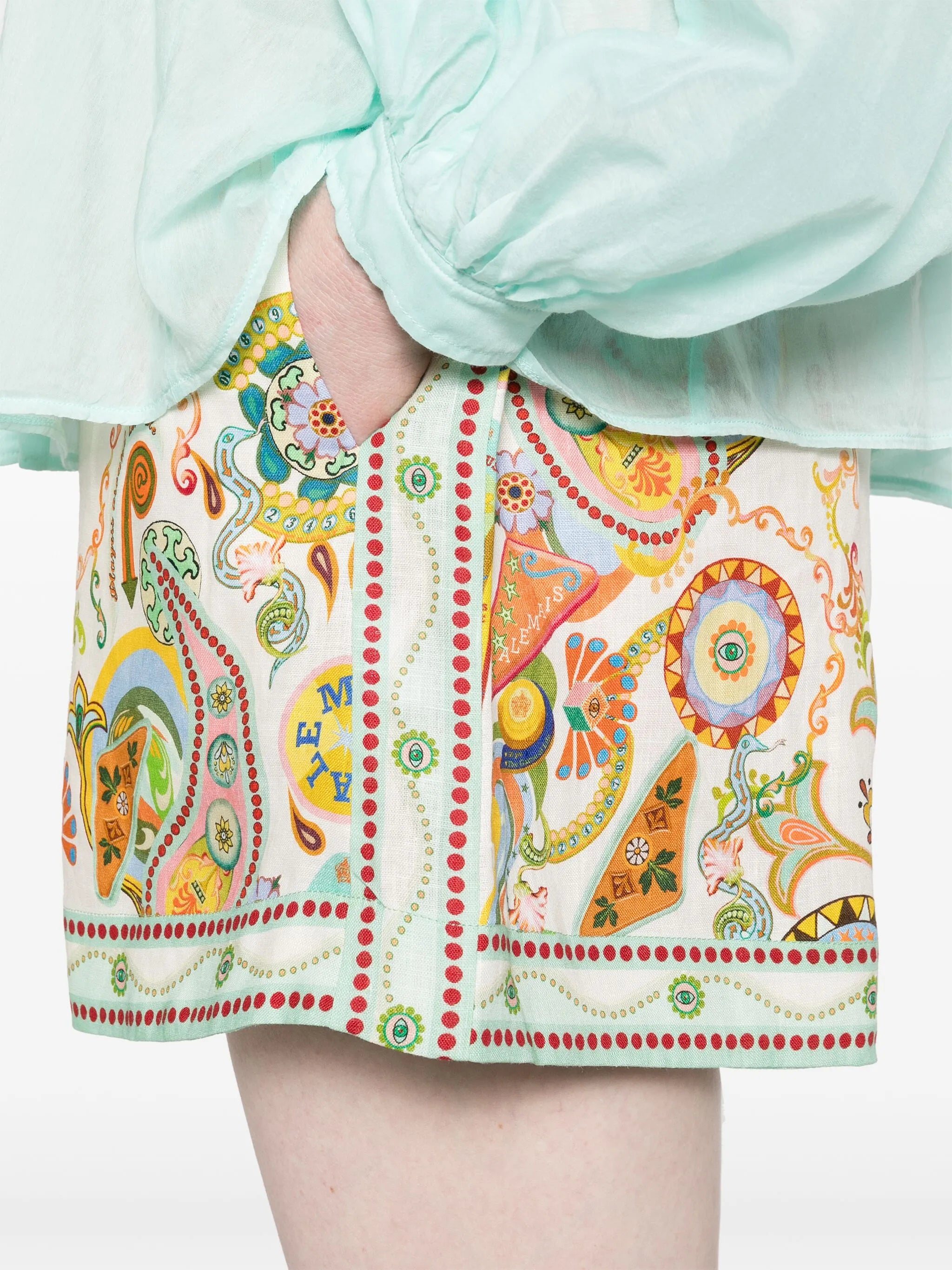 Pinball drawstring shorts
