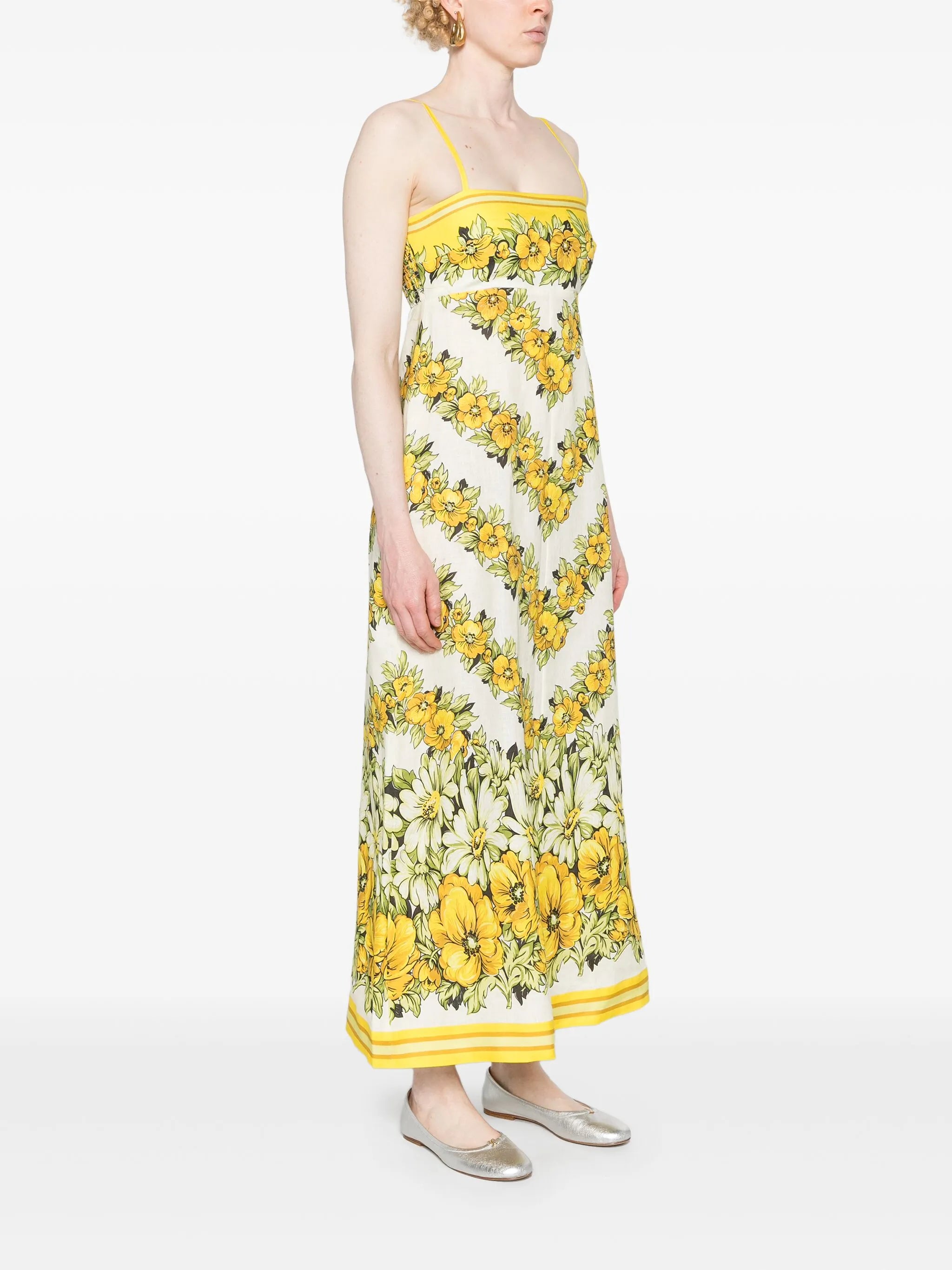 Gisela floral-print midi dress