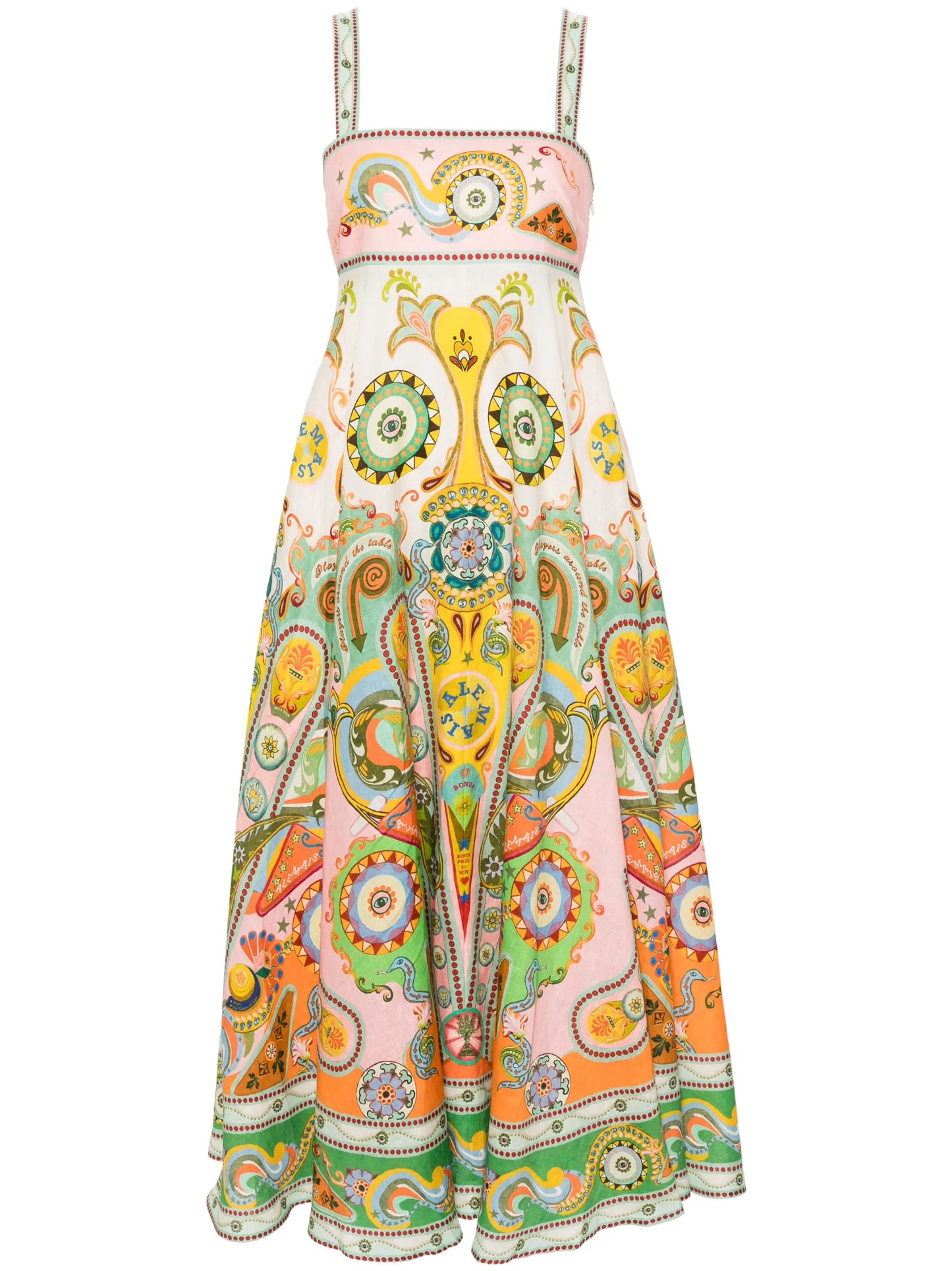 Pinball linen midi dress