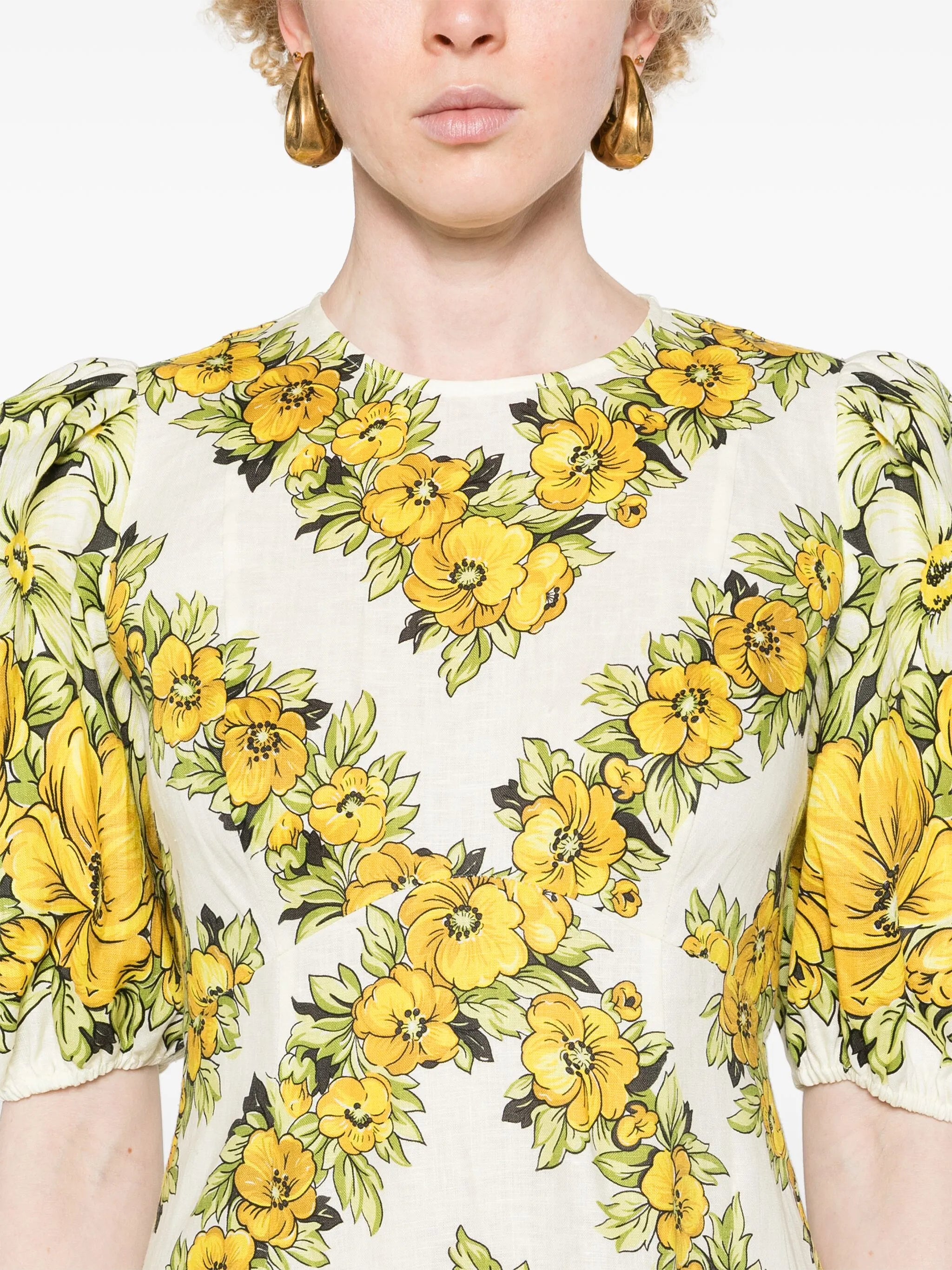 Gisela floral-print midi dress