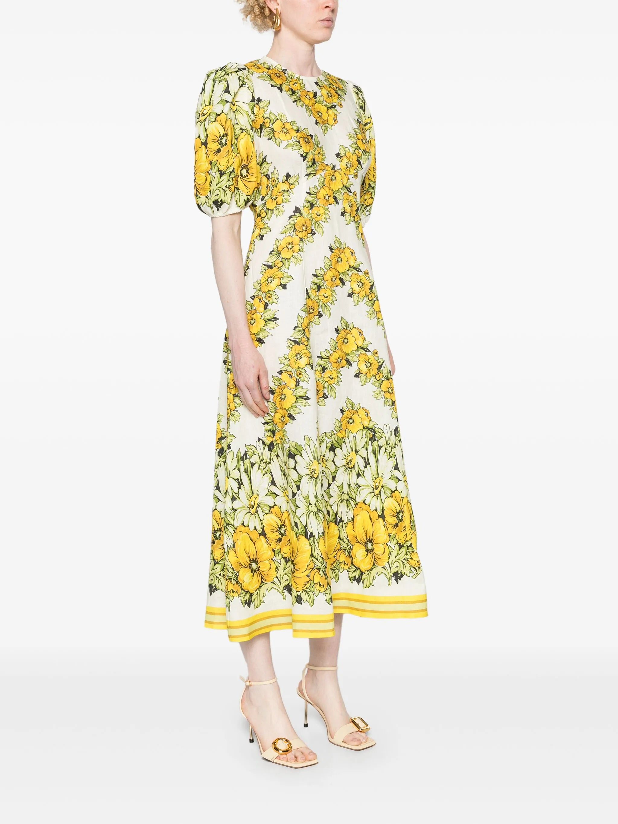 Gisela floral-print midi dress