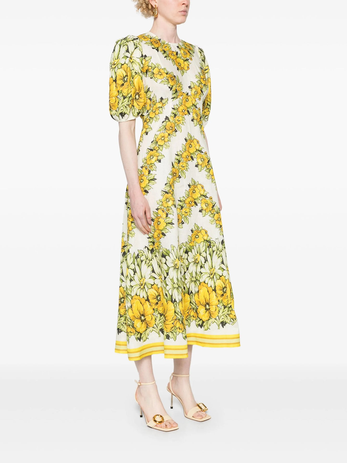 Gisela floral-print midi dress