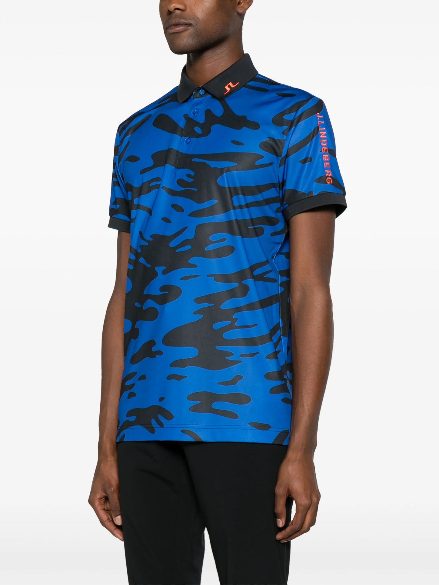 Tour Tech Regular abstract-print polo shirt