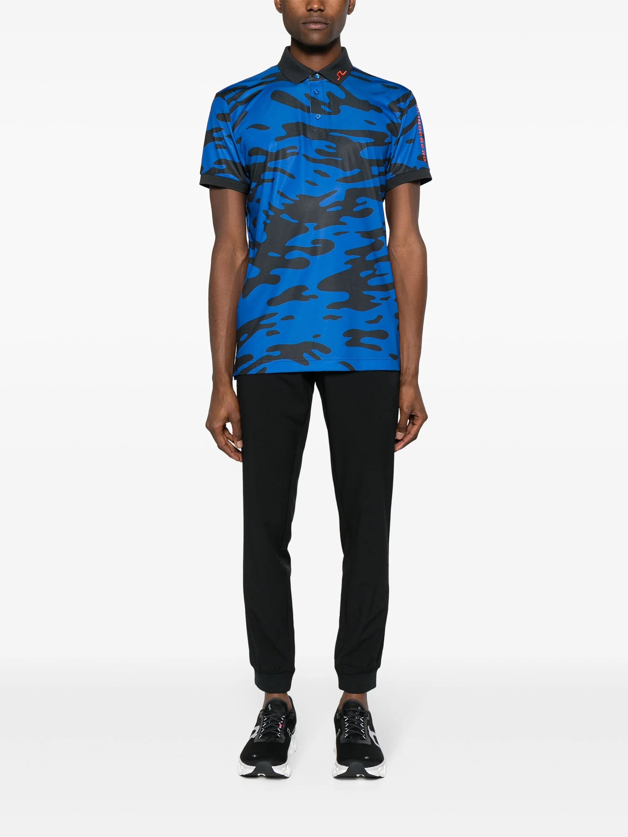 Tour Tech Regular abstract-print polo shirt
