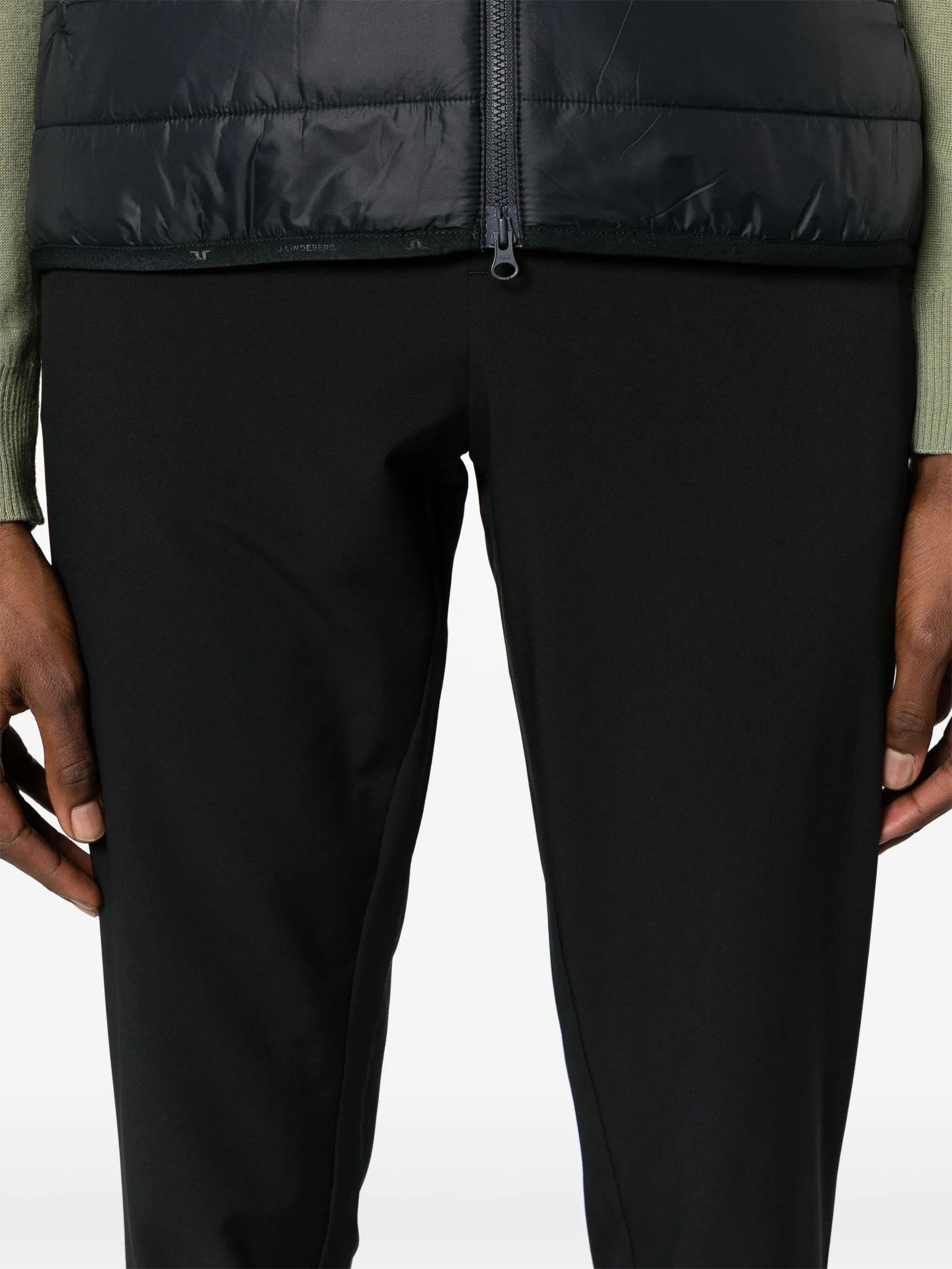 Cuff mid-rise track trousers
