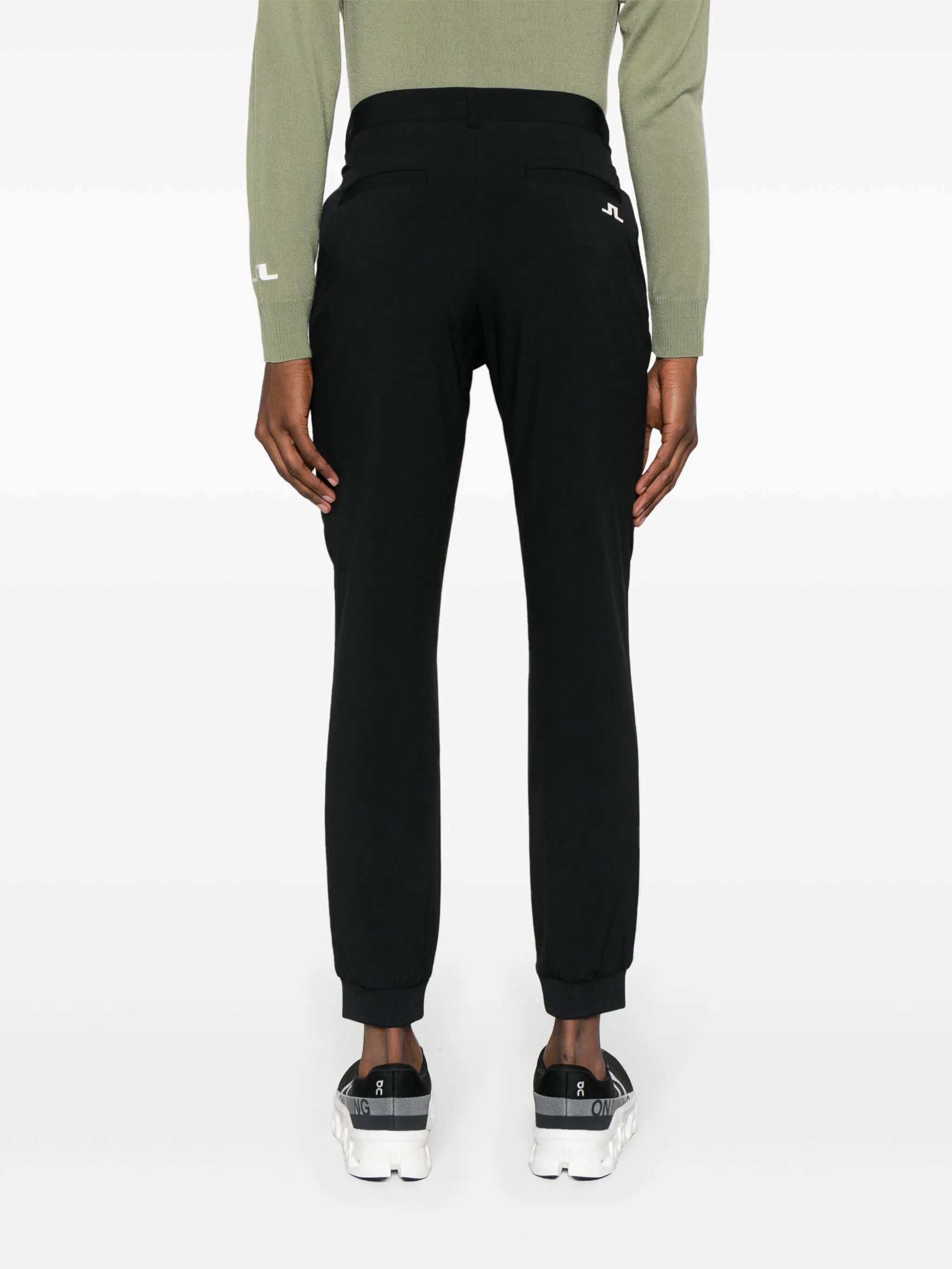 Cuff mid-rise track trousers
