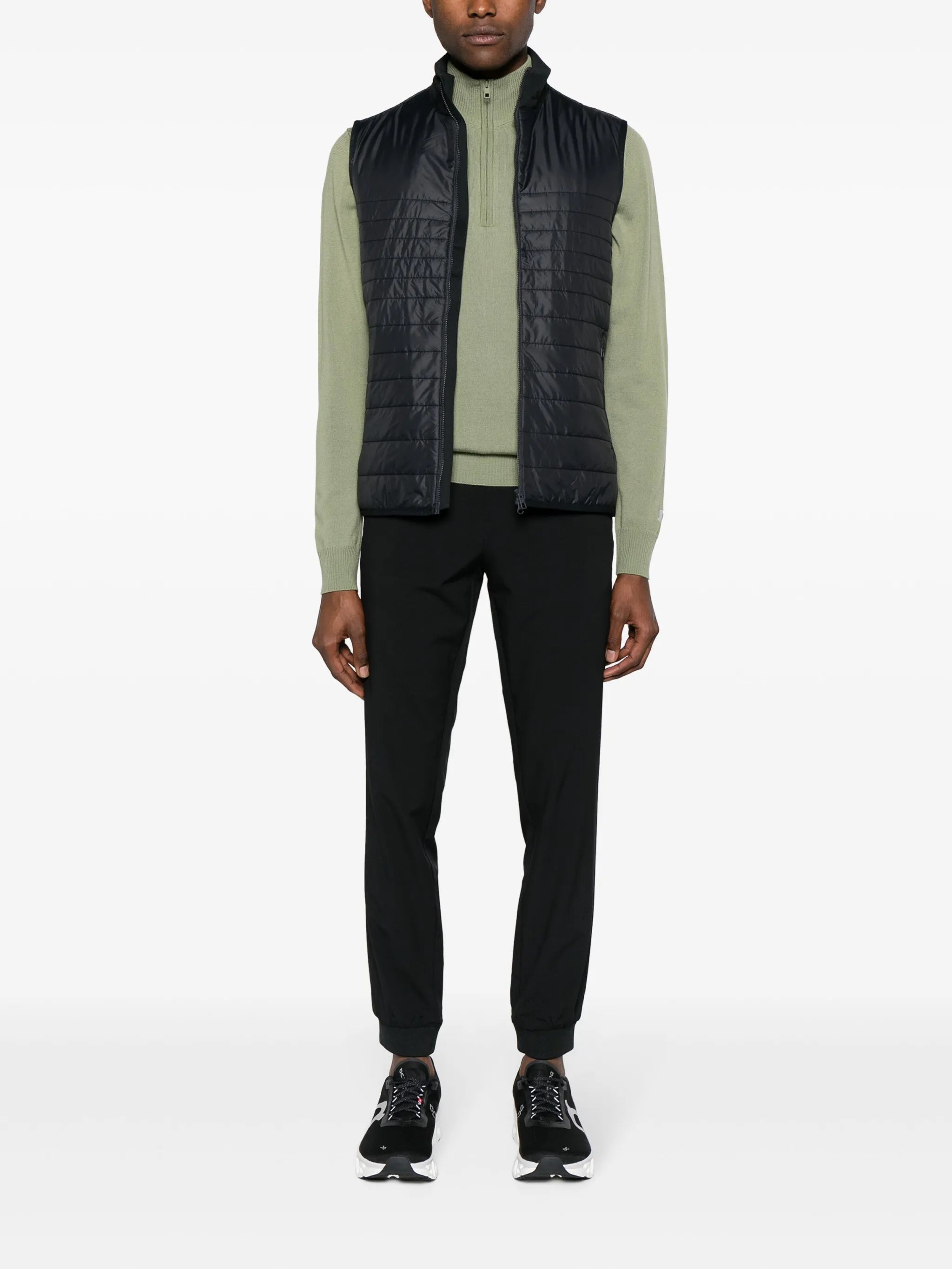 Cuff mid-rise track trousers