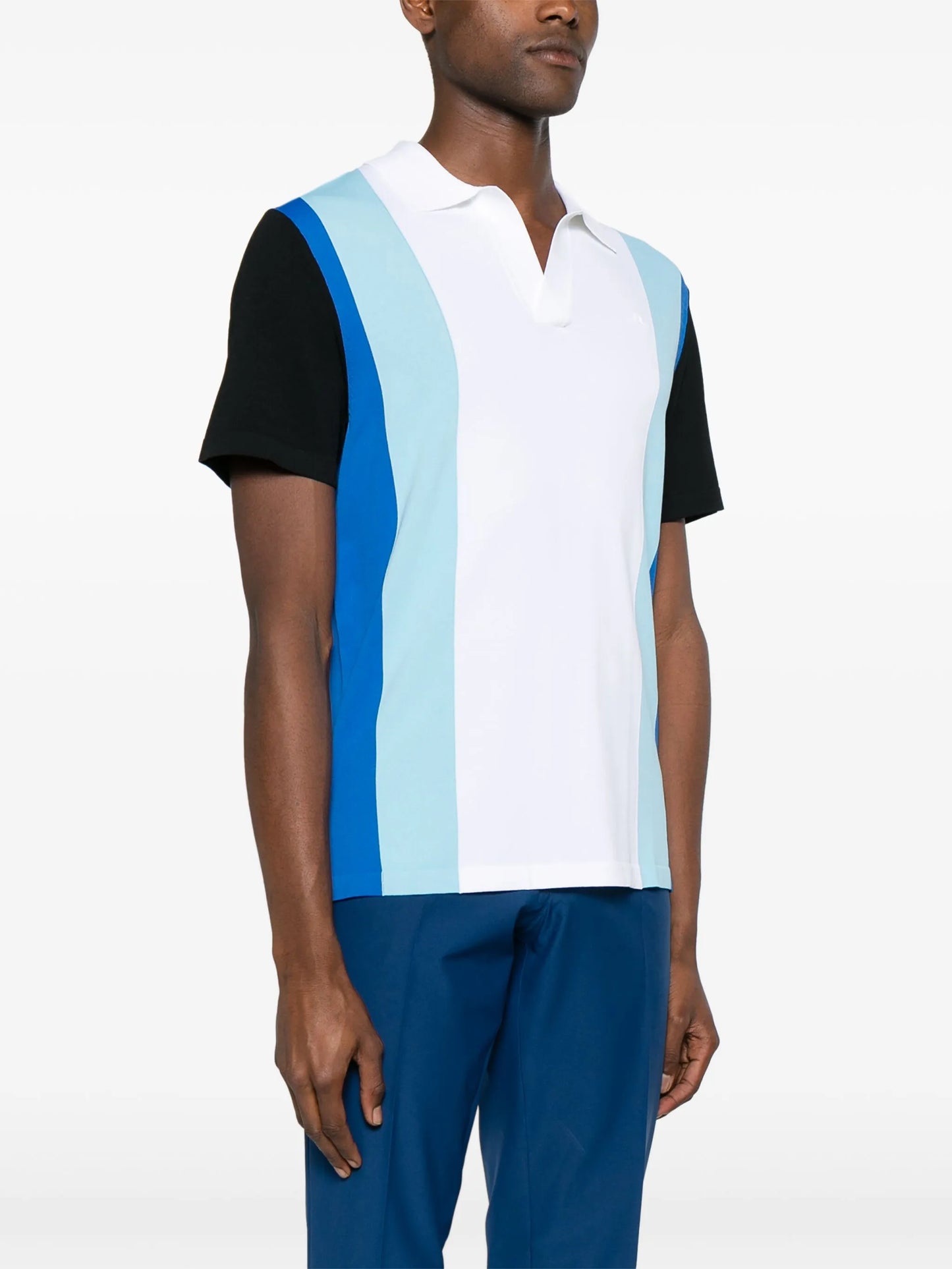 Learco colour-block polo shirt