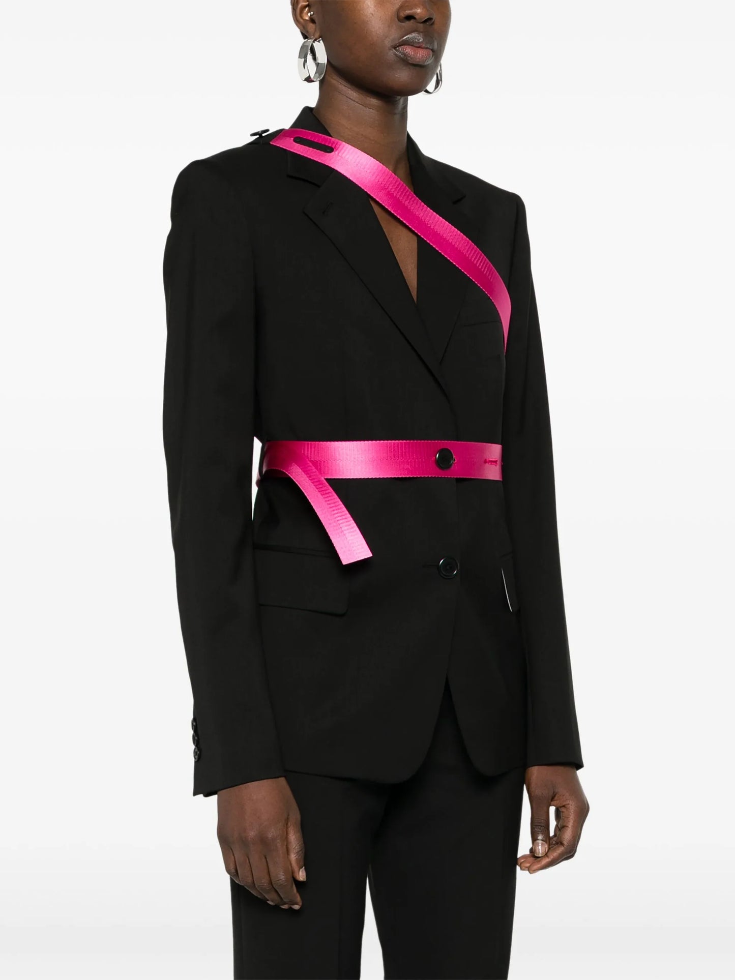 Seatbelt virgin wool blazer