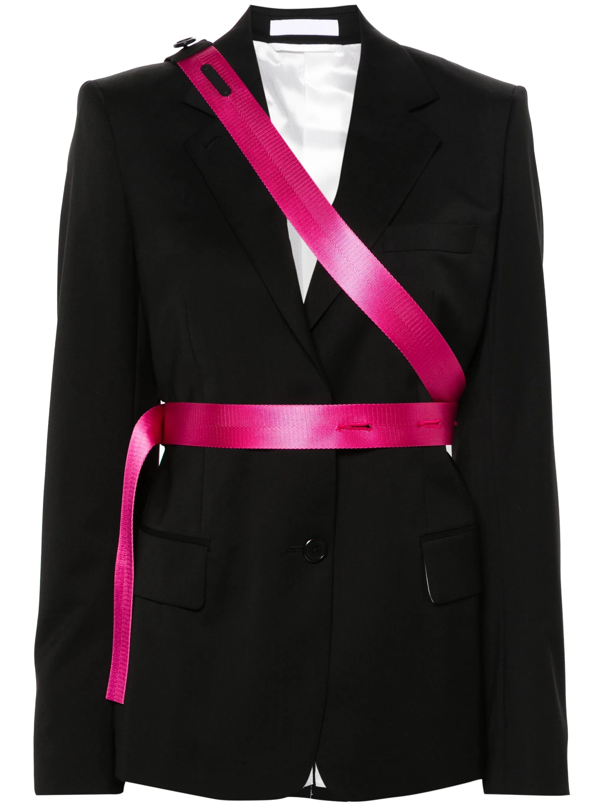Seatbelt virgin wool blazer