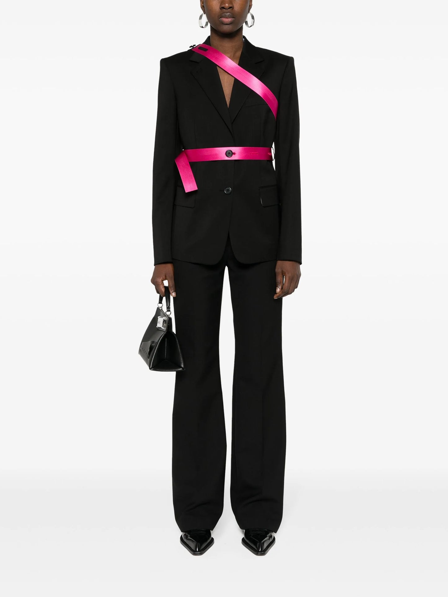 Seatbelt virgin wool blazer