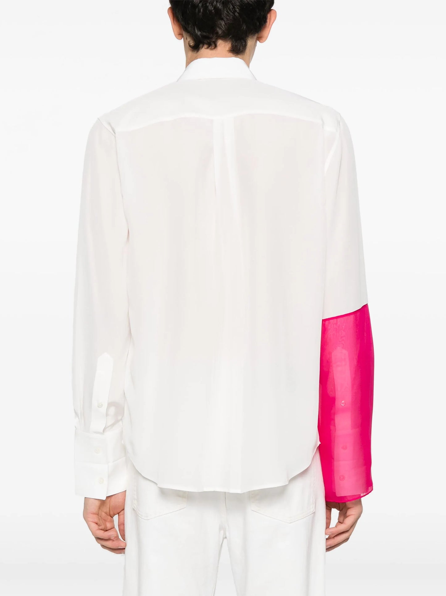 patchwork silk shirt
