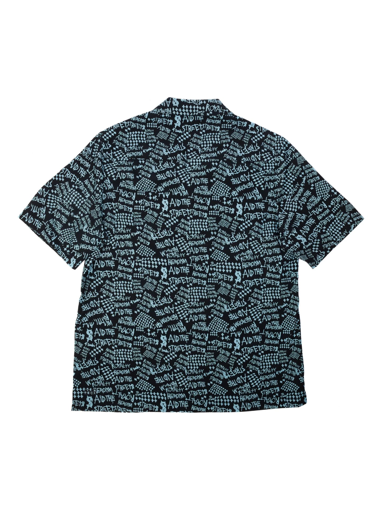 Heroism text-print tencel shirt