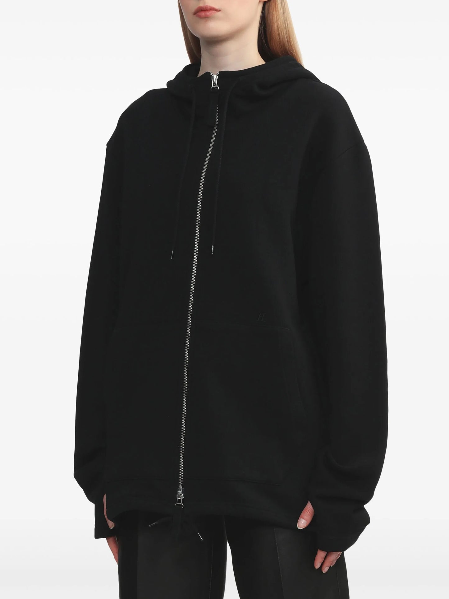 long-sleeve cotton hoodie