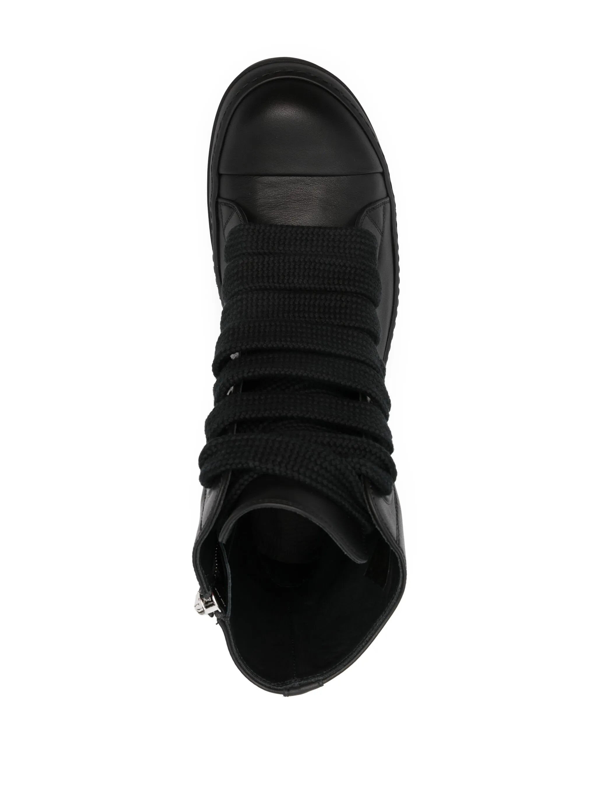 zip-up high-top sneakers