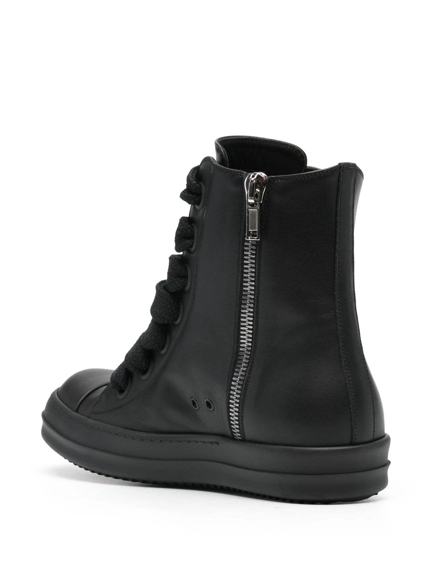 zip-up high-top sneakers