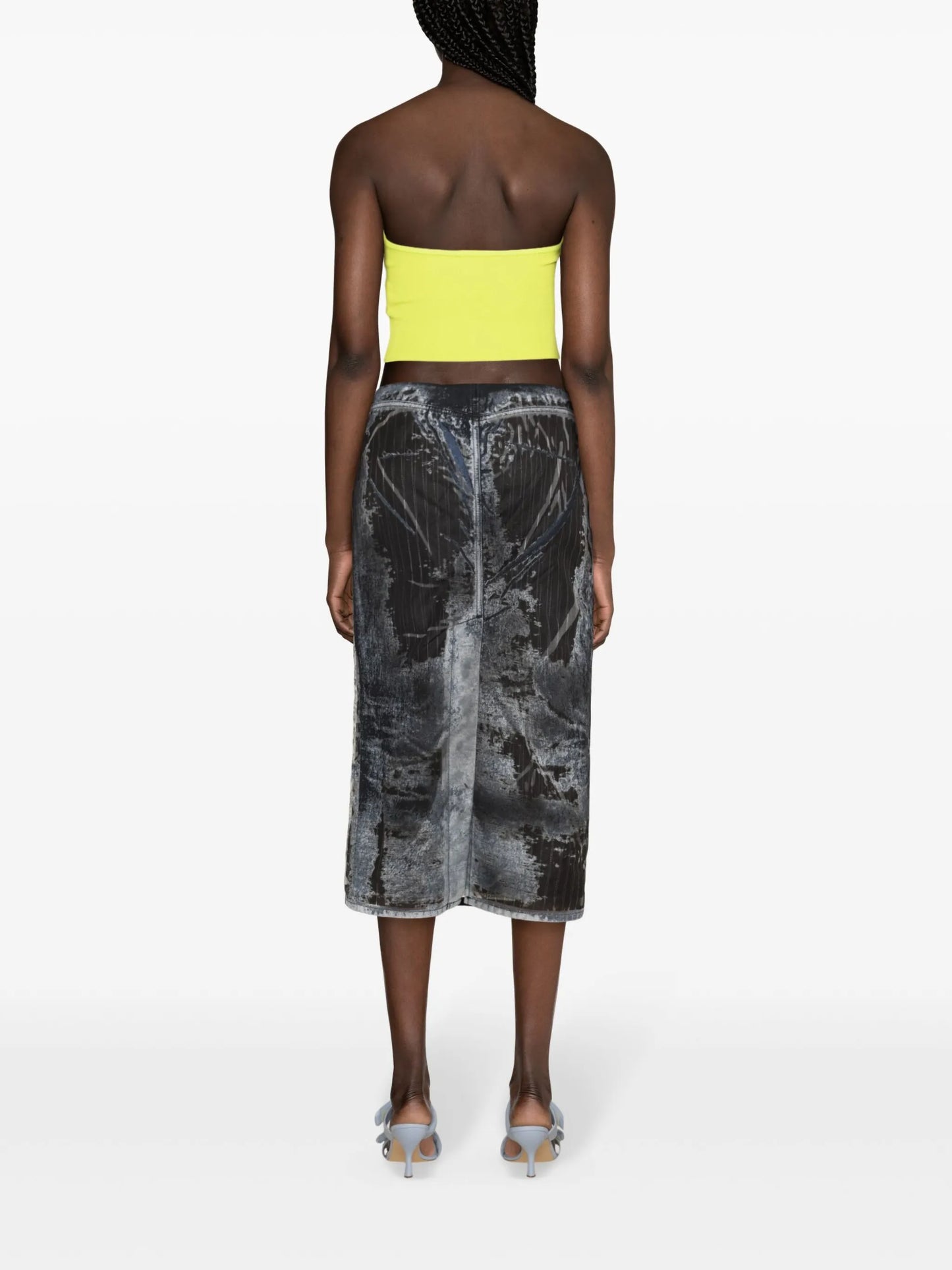 De-Pra-Fse1 denim midi skirt